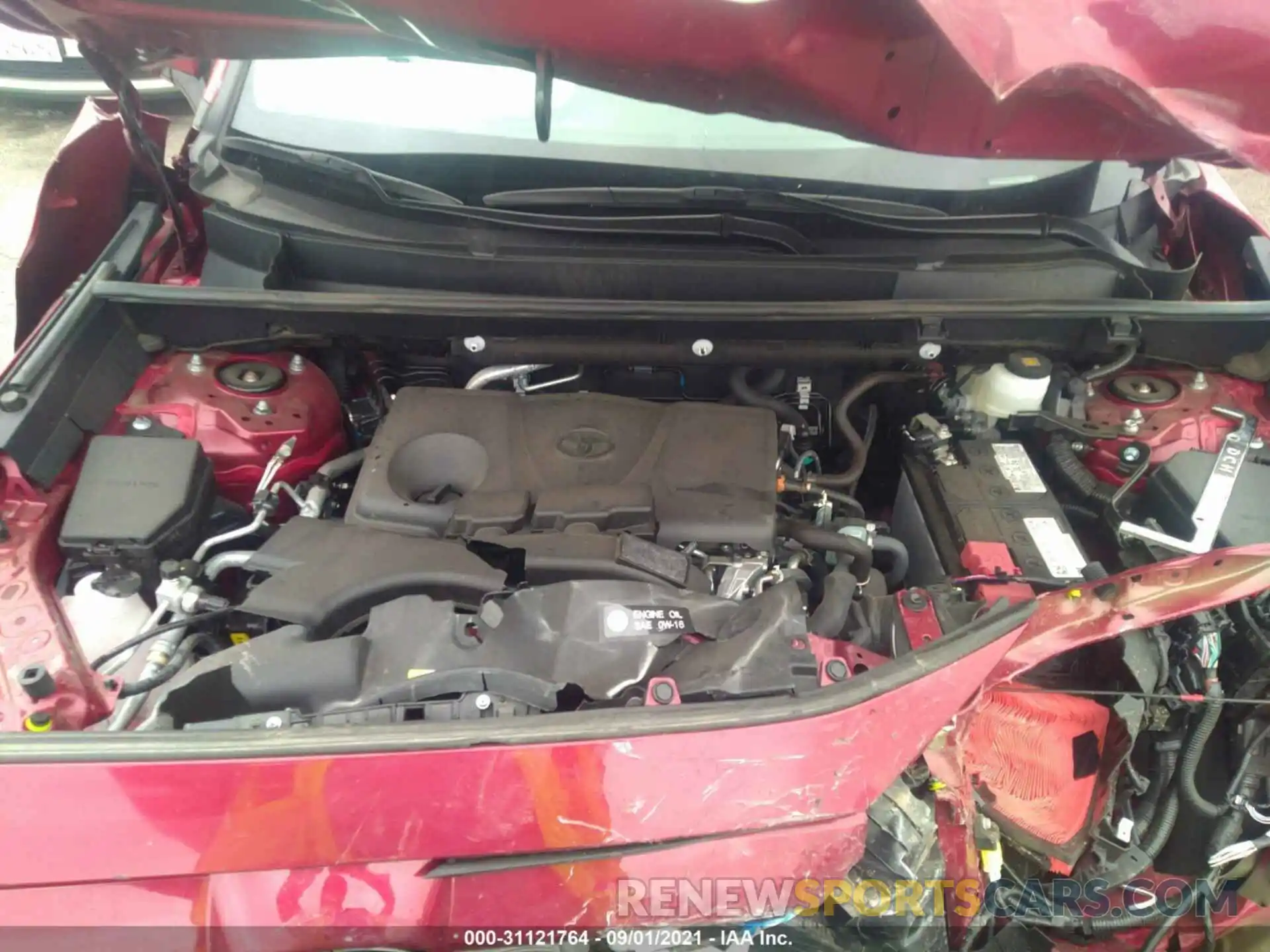 10 Фотография поврежденного автомобиля 2T3W1RFV8MW120290 TOYOTA RAV4 2021