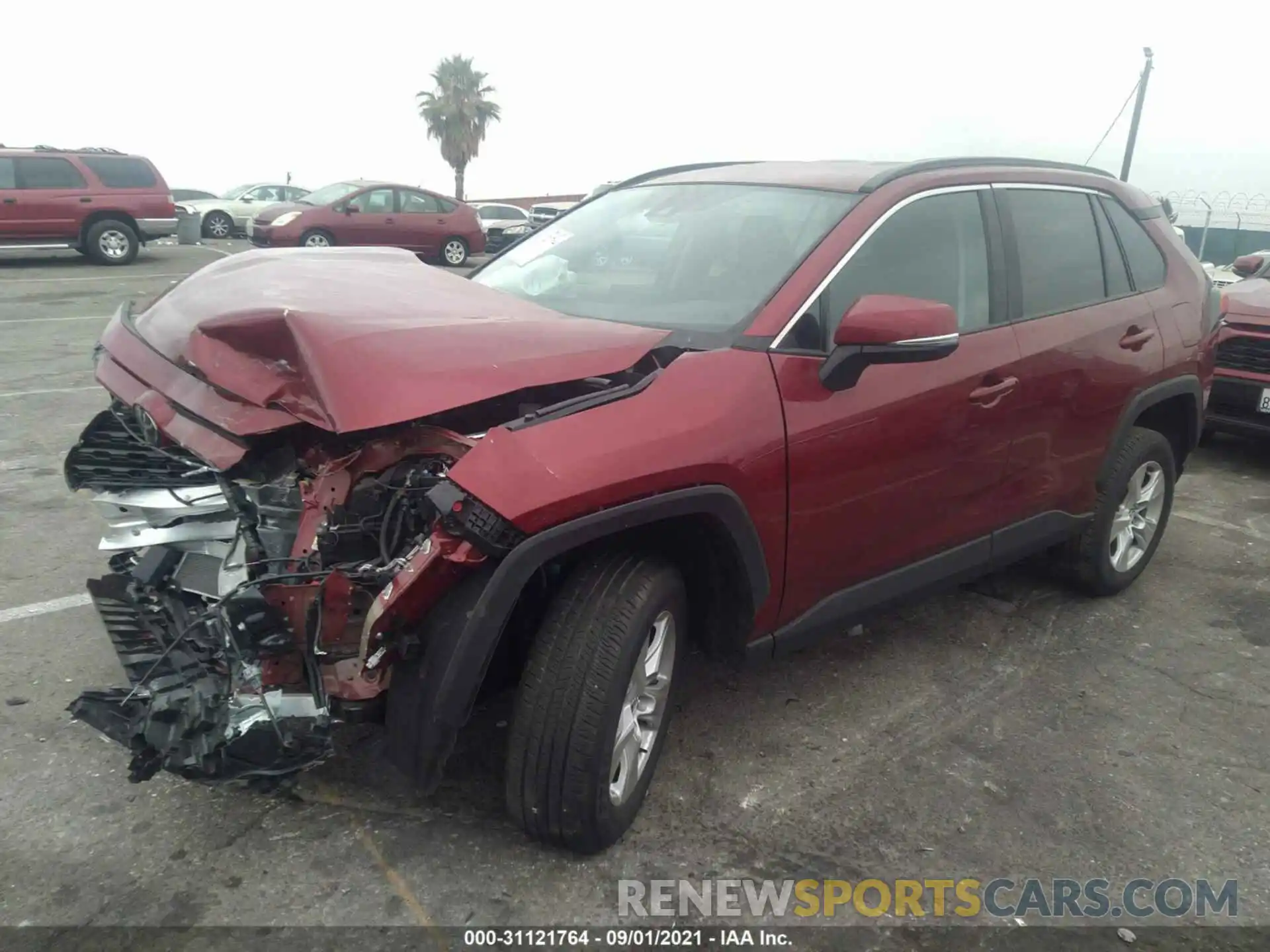 2 Photograph of a damaged car 2T3W1RFV8MW120290 TOYOTA RAV4 2021