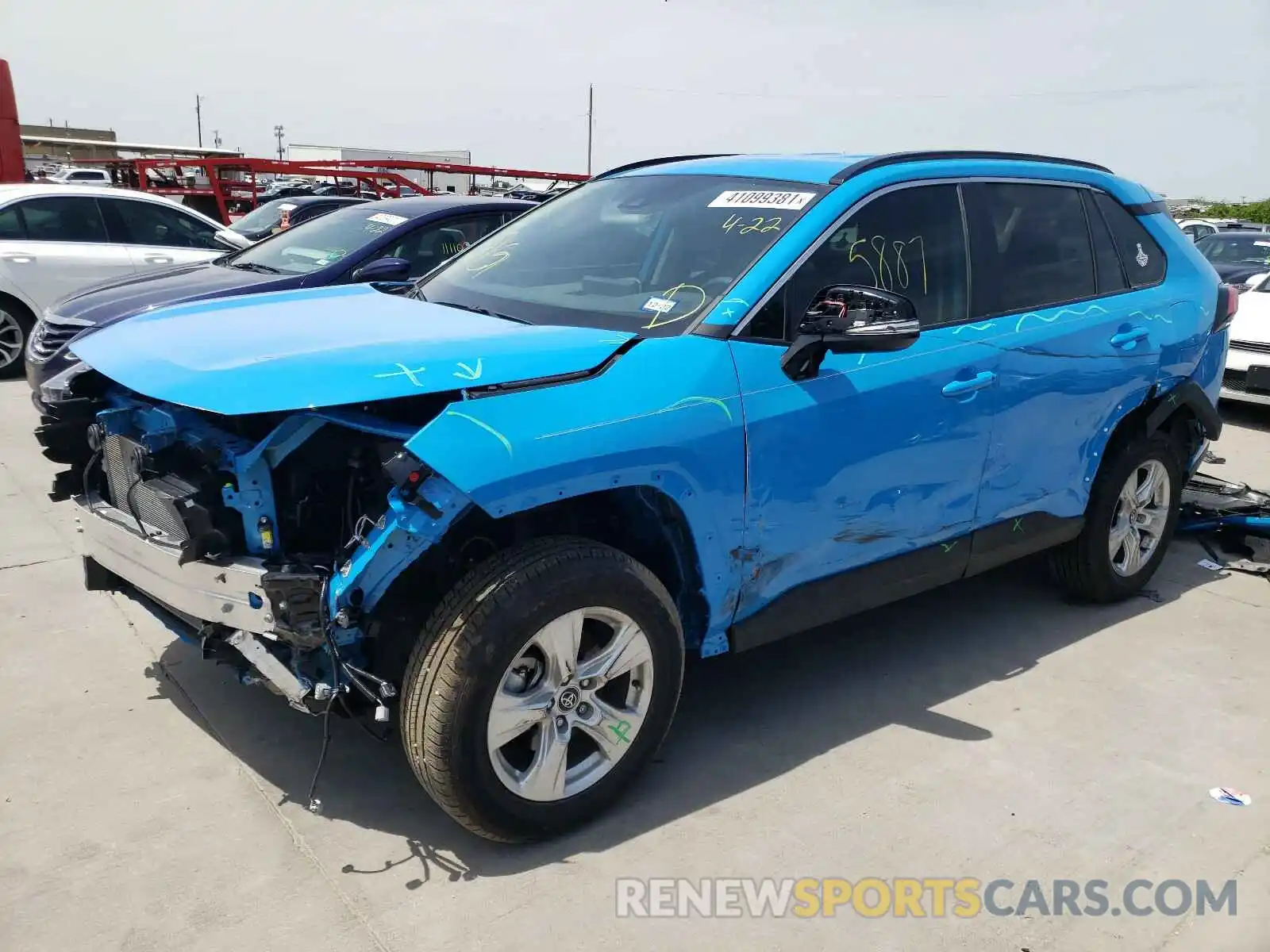 2 Photograph of a damaged car 2T3W1RFV8MW121486 TOYOTA RAV4 2021