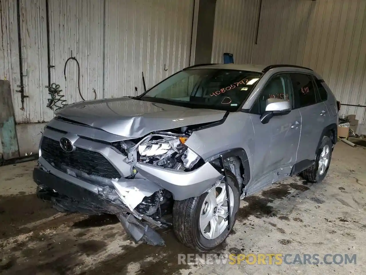 2 Photograph of a damaged car 2T3W1RFV8MW164273 TOYOTA RAV4 2021