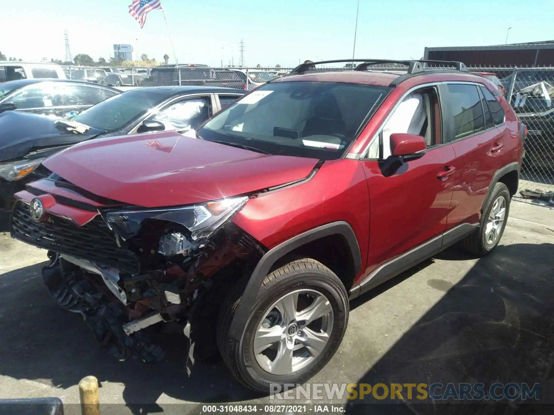 2 Photograph of a damaged car 2T3W1RFV8MW164306 TOYOTA RAV4 2021