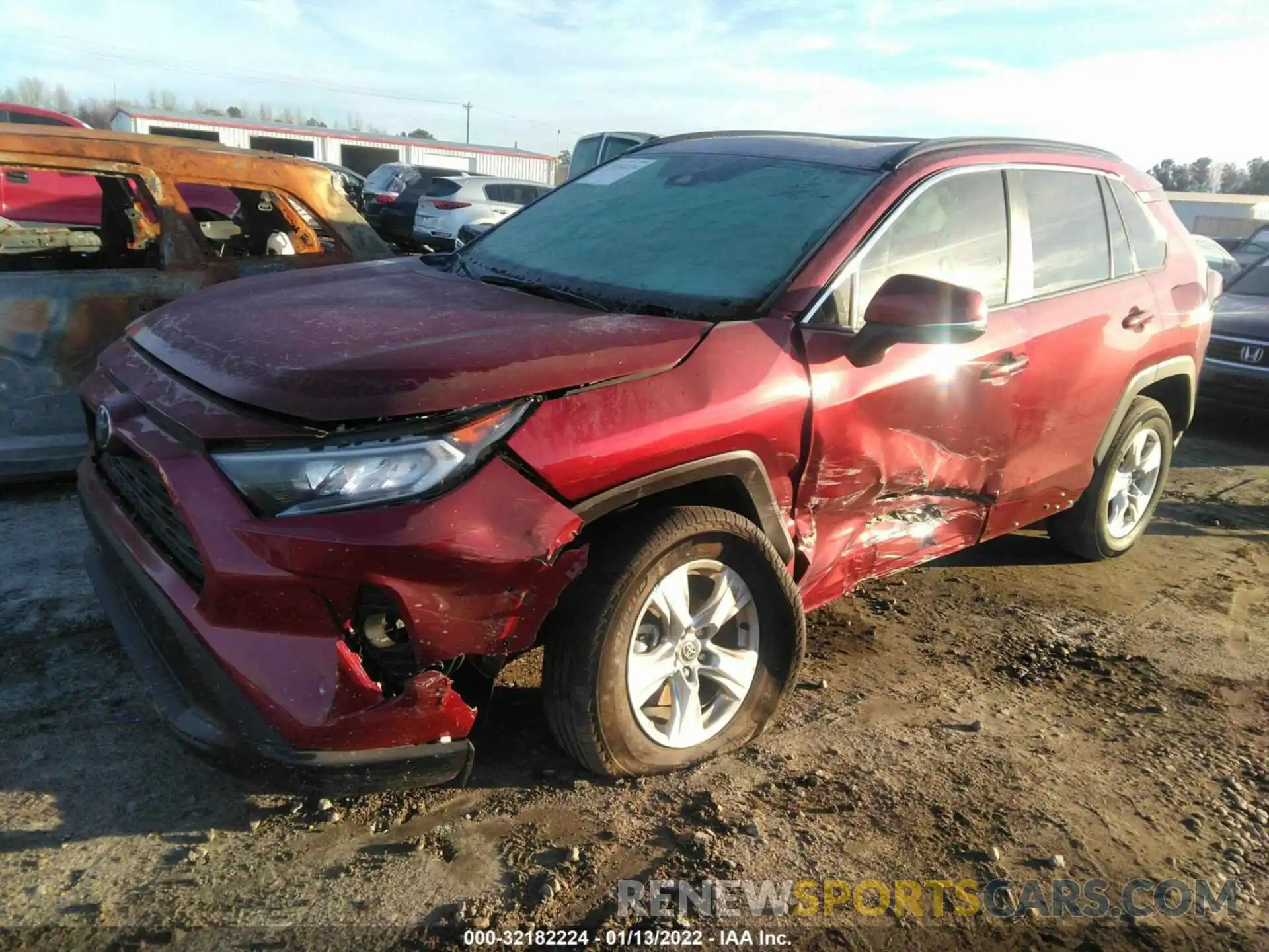 2 Photograph of a damaged car 2T3W1RFV8MW172826 TOYOTA RAV4 2021