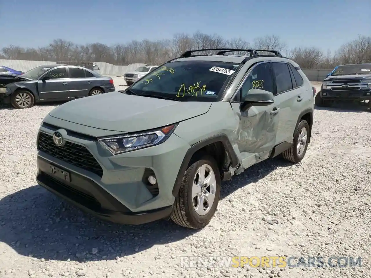 2 Photograph of a damaged car 2T3W1RFV8MW184779 TOYOTA RAV4 2021