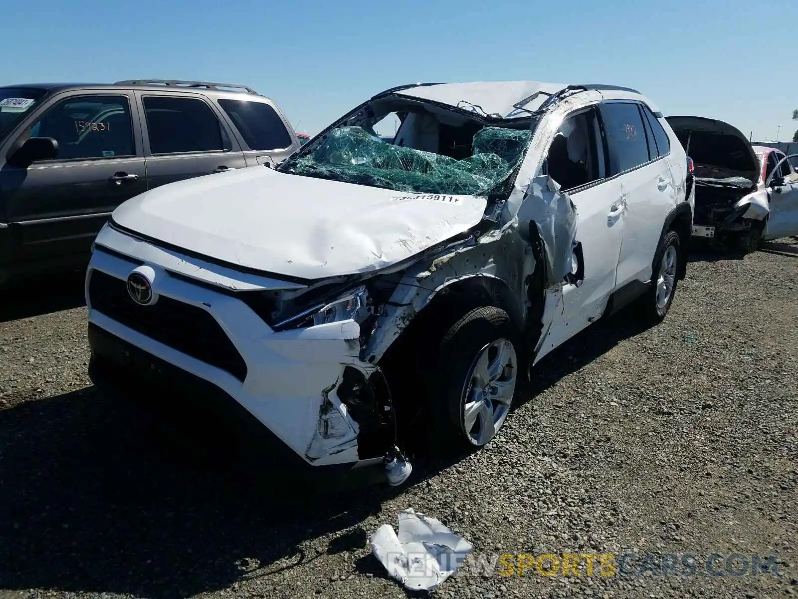 2 Photograph of a damaged car 2T3W1RFV9MC093537 TOYOTA RAV4 2021