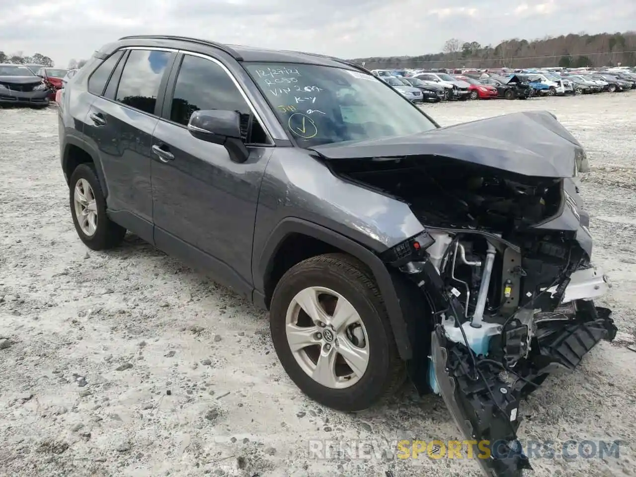 1 Photograph of a damaged car 2T3W1RFV9MC102687 TOYOTA RAV4 2021