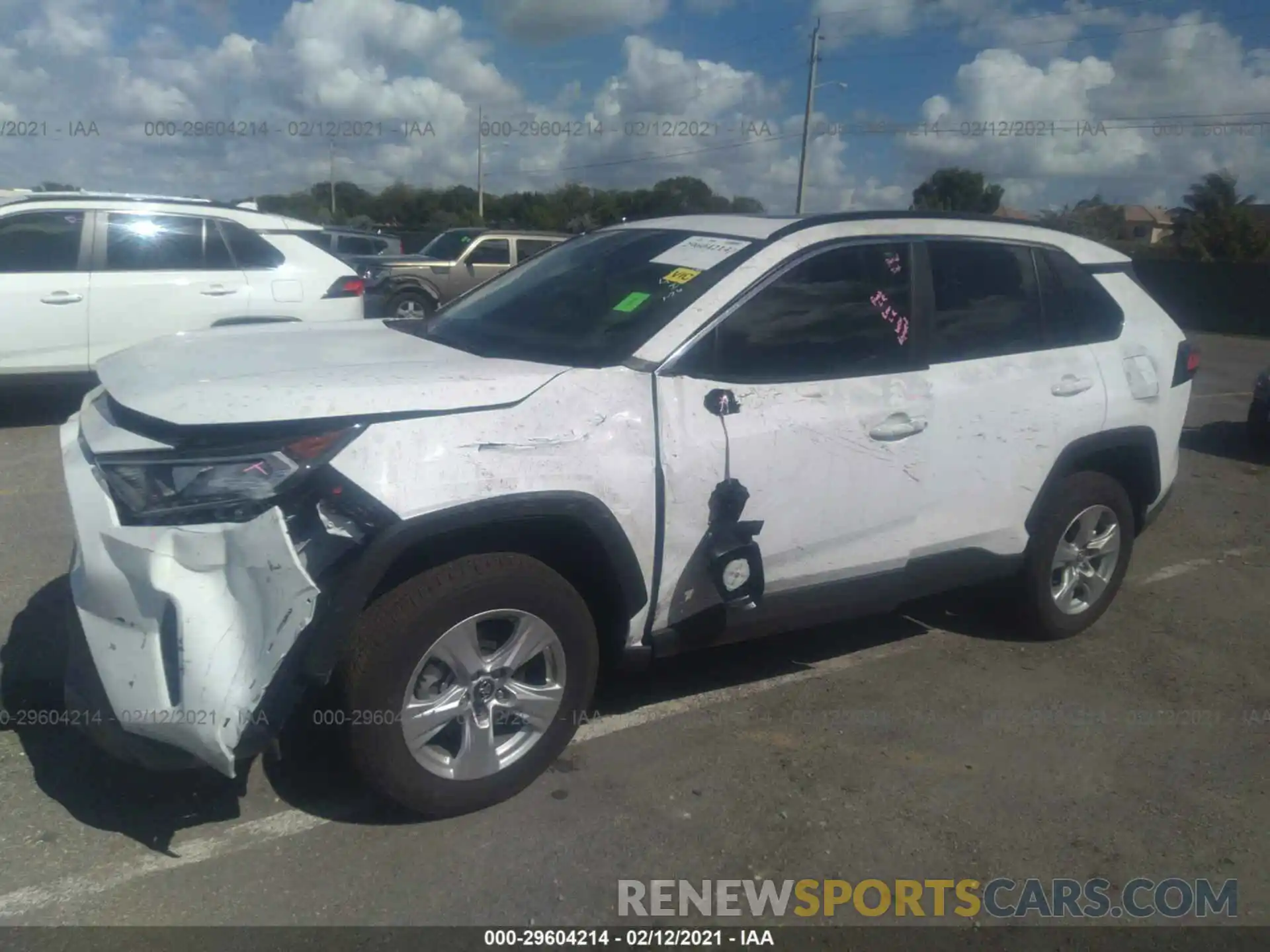 2 Photograph of a damaged car 2T3W1RFV9MC104763 TOYOTA RAV4 2021