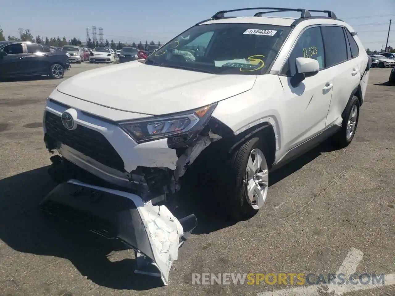 2 Photograph of a damaged car 2T3W1RFV9MC107873 TOYOTA RAV4 2021