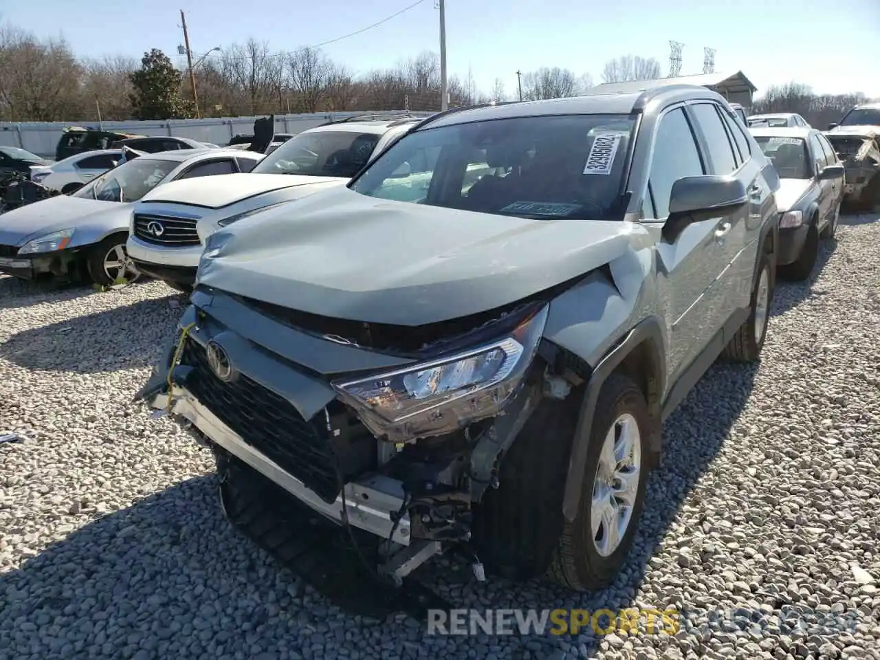 2 Photograph of a damaged car 2T3W1RFV9MW111145 TOYOTA RAV4 2021