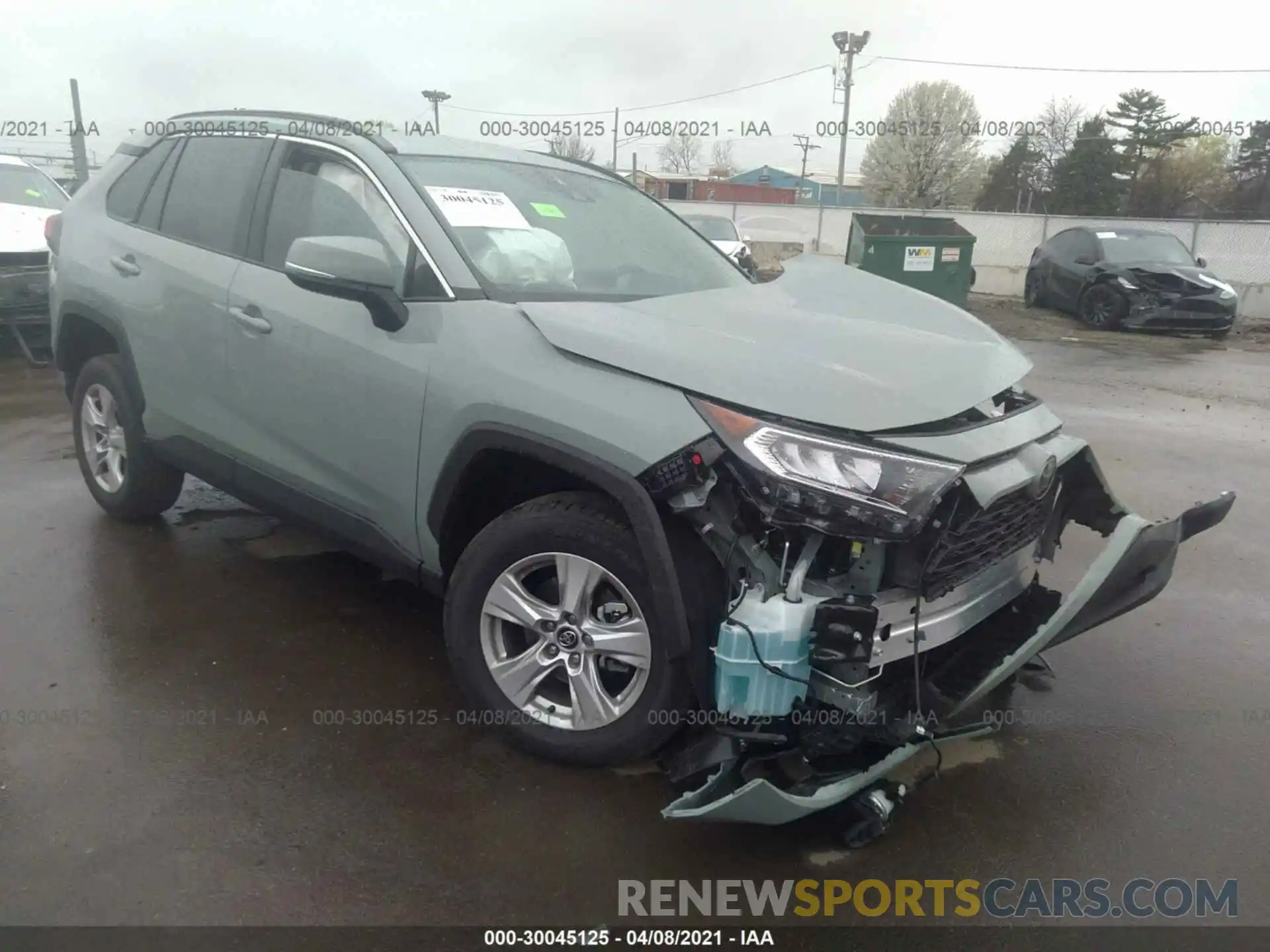 1 Photograph of a damaged car 2T3W1RFV9MW120685 TOYOTA RAV4 2021