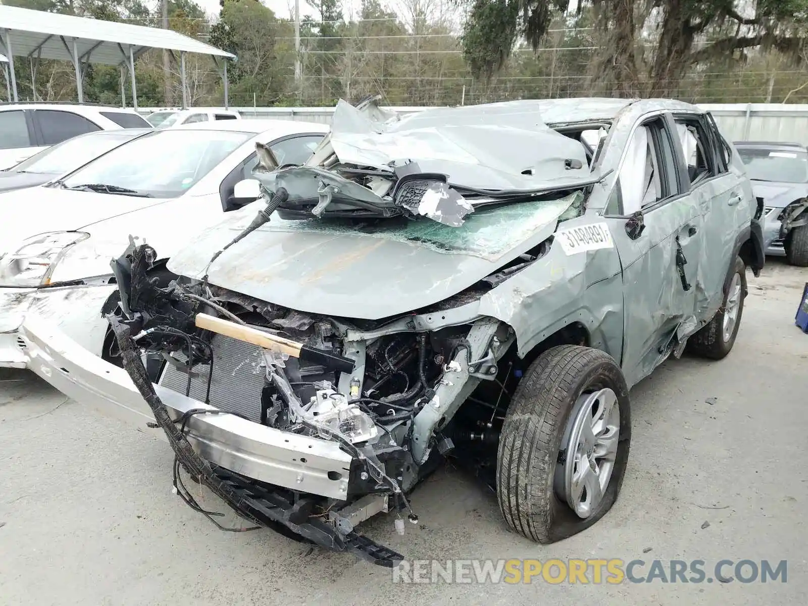 2 Photograph of a damaged car 2T3W1RFV9MW121190 TOYOTA RAV4 2021