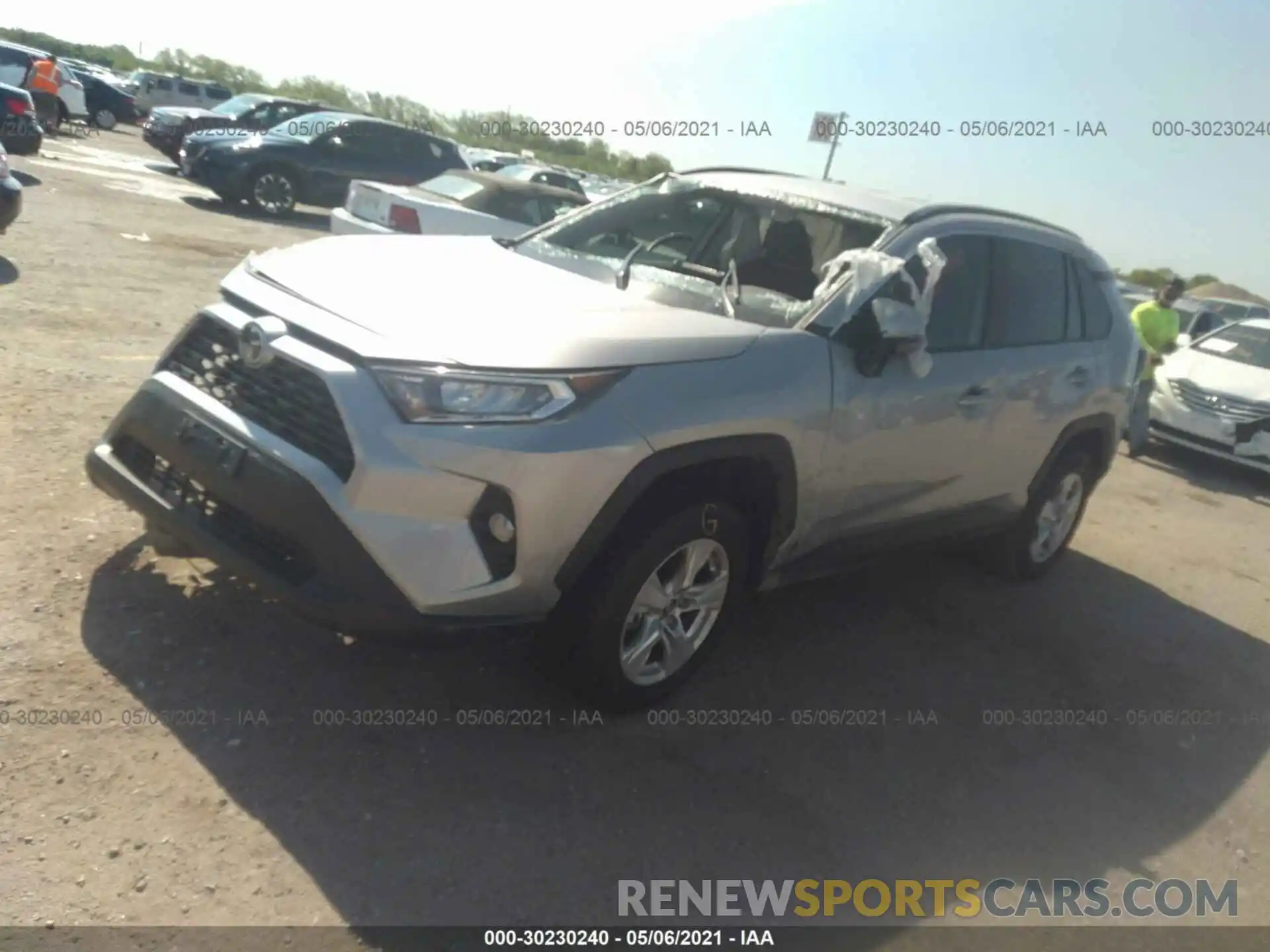 2 Photograph of a damaged car 2T3W1RFV9MW123523 TOYOTA RAV4 2021