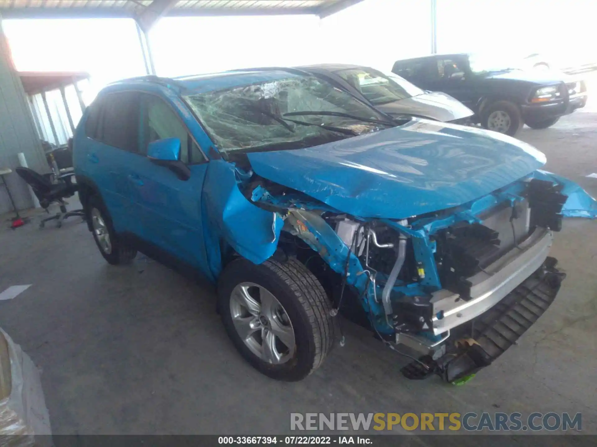 1 Photograph of a damaged car 2T3W1RFV9MW128205 TOYOTA RAV4 2021