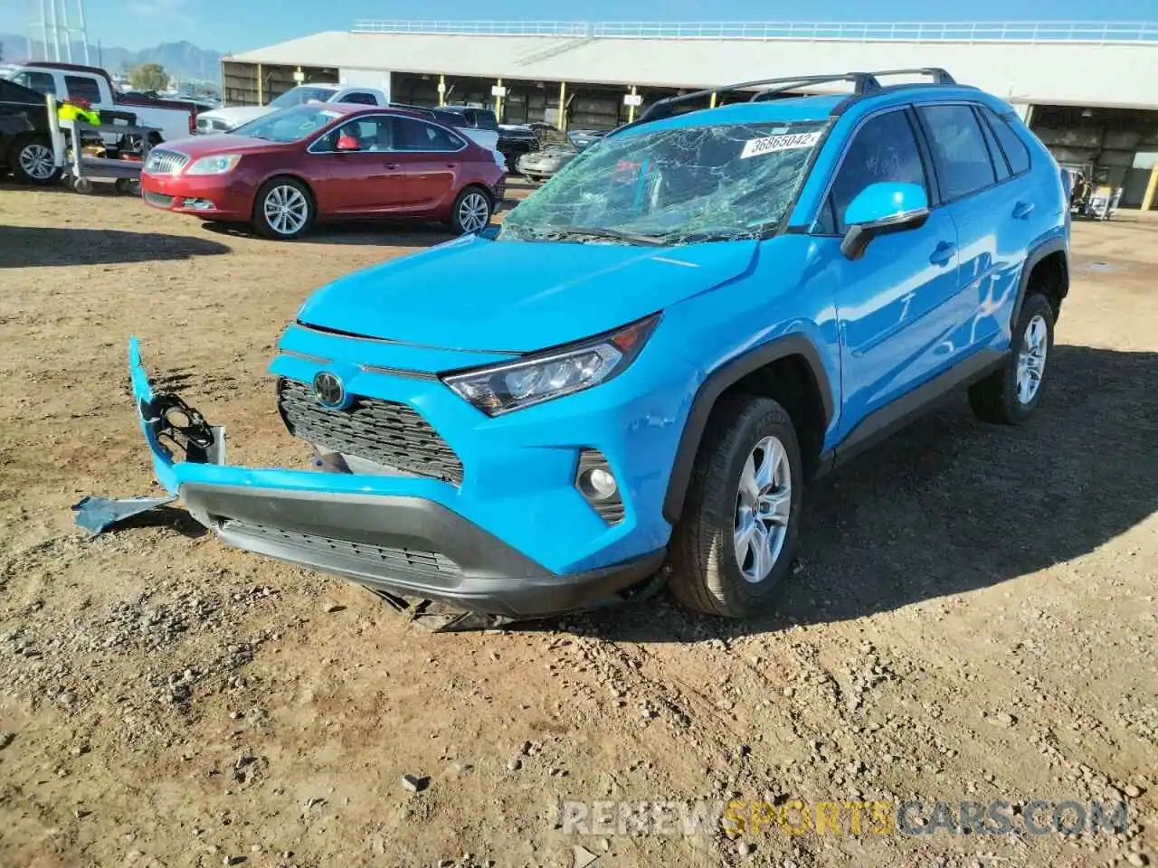 2 Photograph of a damaged car 2T3W1RFV9MW140967 TOYOTA RAV4 2021