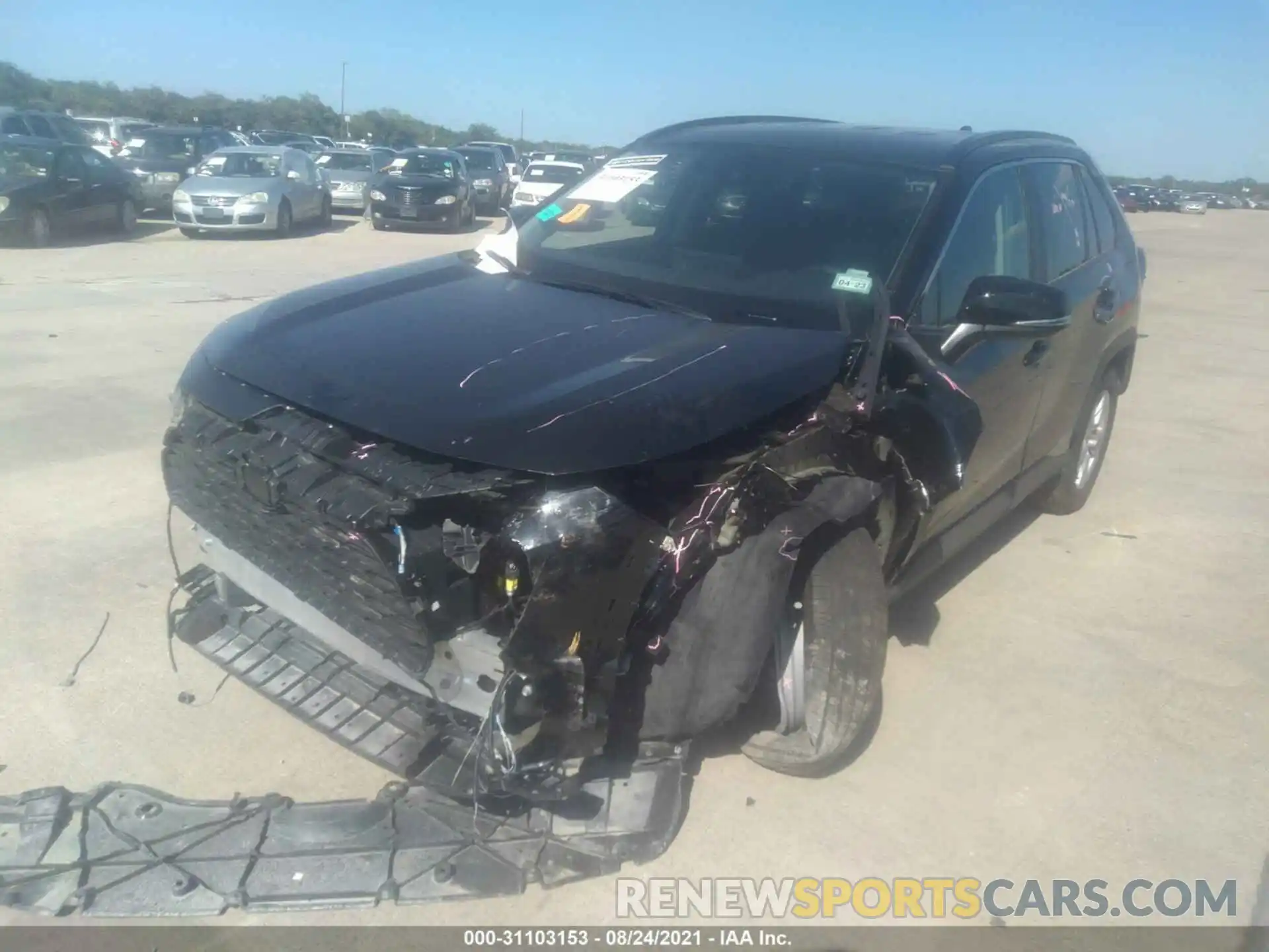 2 Photograph of a damaged car 2T3W1RFV9MW150348 TOYOTA RAV4 2021