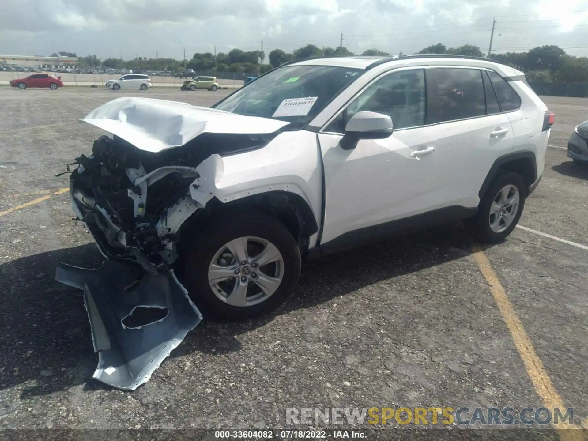 2 Photograph of a damaged car 2T3W1RFV9MW167005 TOYOTA RAV4 2021