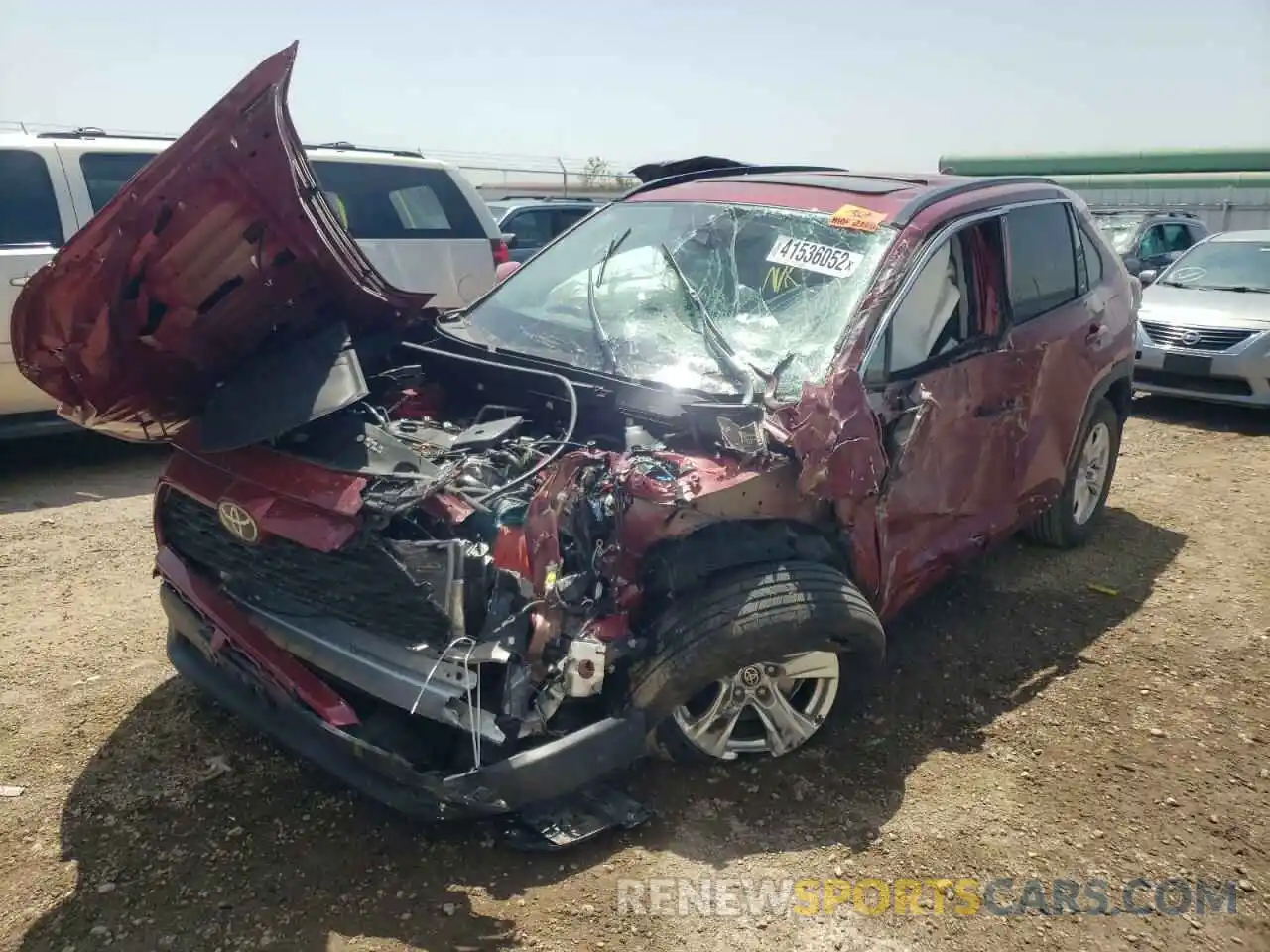 2 Photograph of a damaged car 2T3W1RFV9MW170356 TOYOTA RAV4 2021