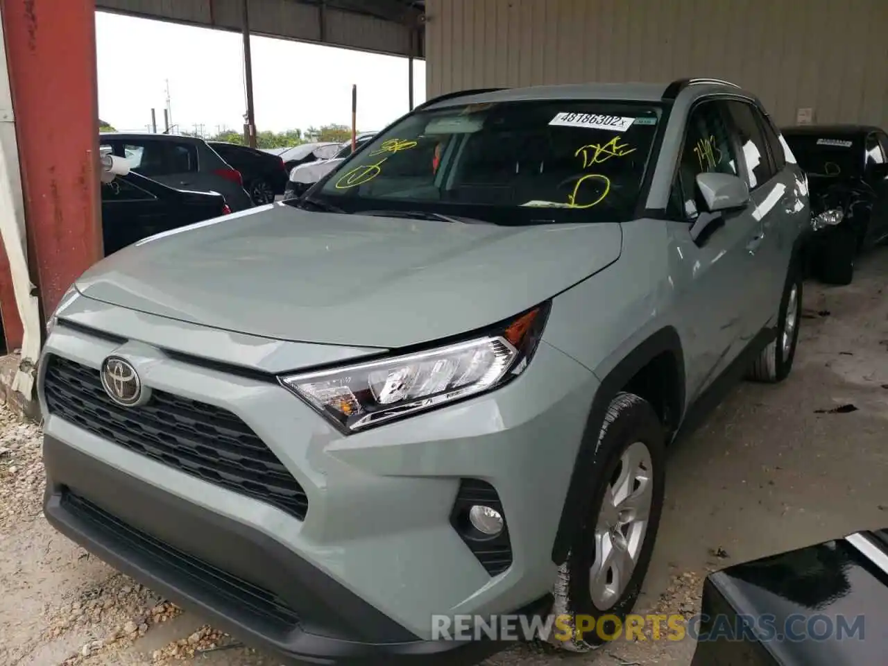 2 Photograph of a damaged car 2T3W1RFV9MW178375 TOYOTA RAV4 2021