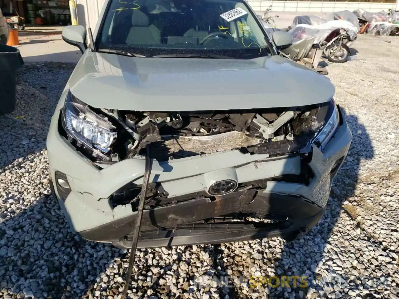 9 Фотография поврежденного автомобиля 2T3W1RFVXMC089142 TOYOTA RAV4 2021