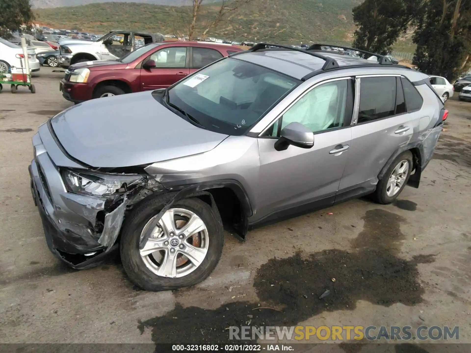 2 Фотография поврежденного автомобиля 2T3W1RFVXMC091442 TOYOTA RAV4 2021