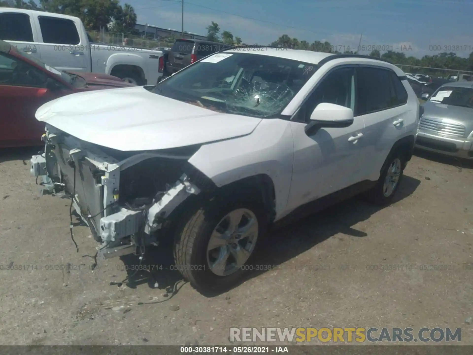 2 Photograph of a damaged car 2T3W1RFVXMC092204 TOYOTA RAV4 2021