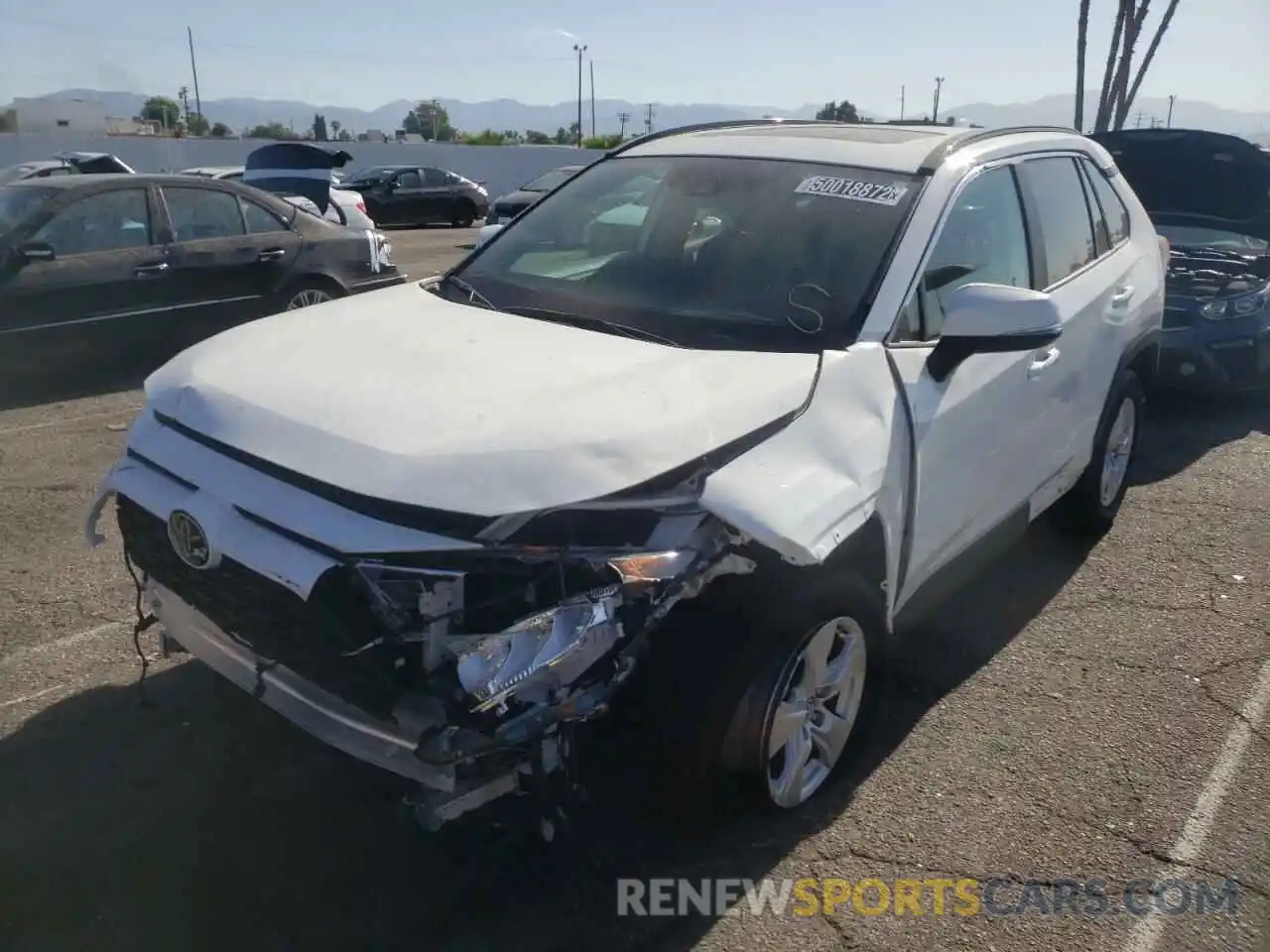 2 Photograph of a damaged car 2T3W1RFVXMC101371 TOYOTA RAV4 2021