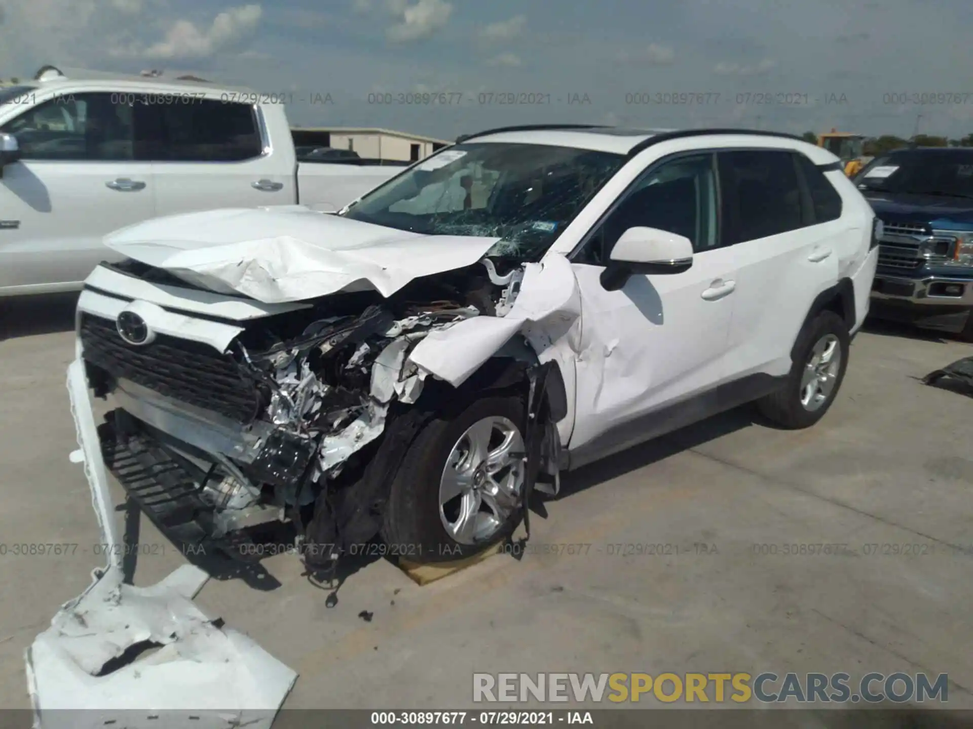 2 Photograph of a damaged car 2T3W1RFVXMC109602 TOYOTA RAV4 2021