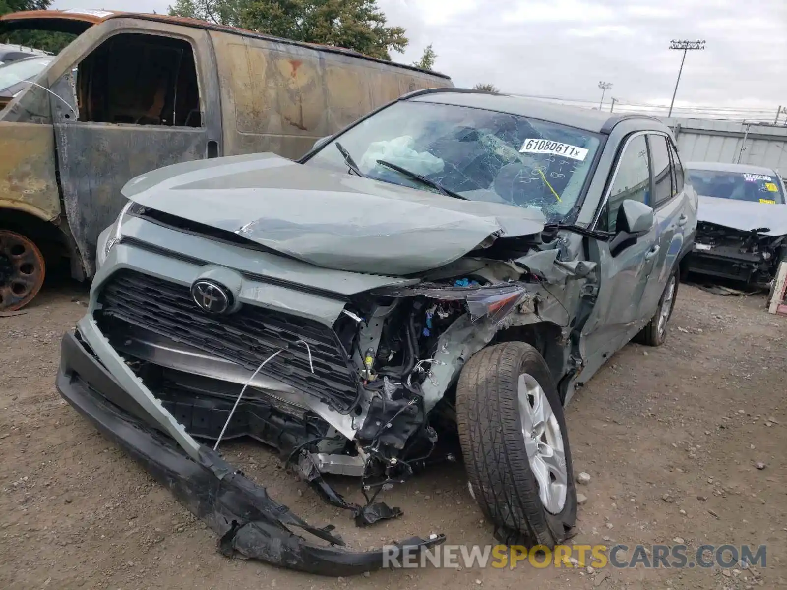 2 Photograph of a damaged car 2T3W1RFVXMW104737 TOYOTA RAV4 2021