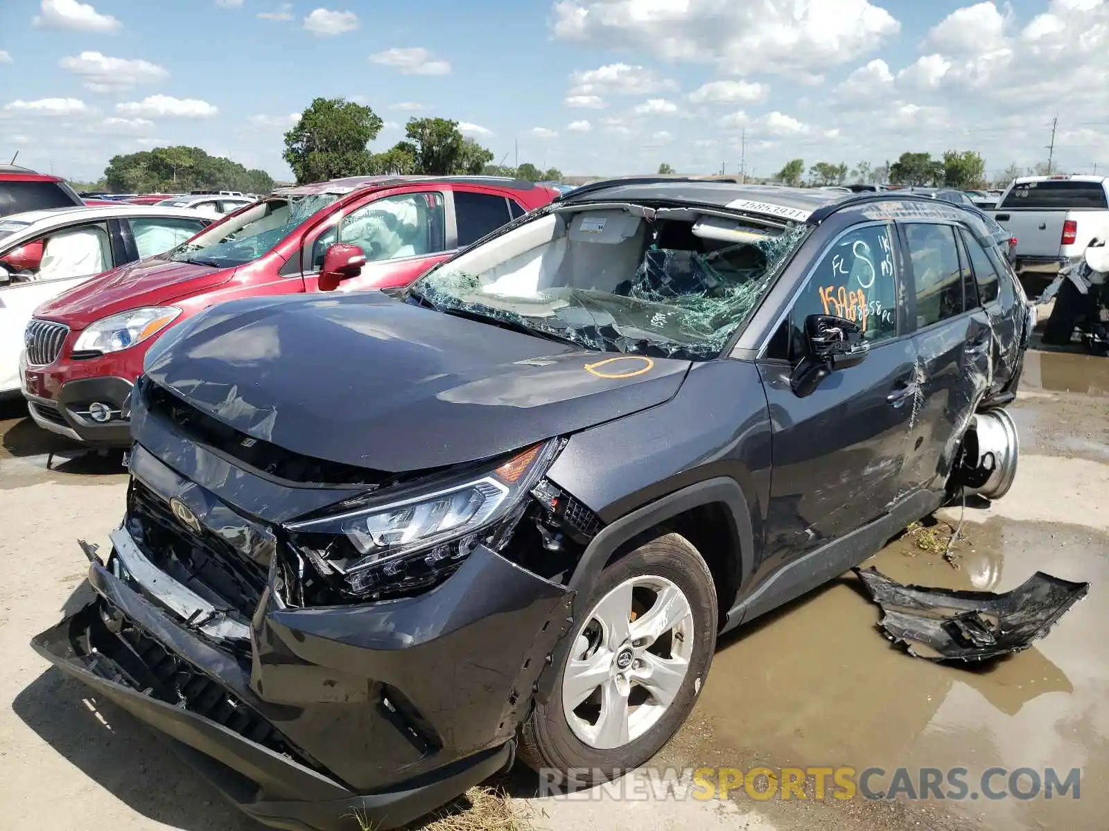 2 Photograph of a damaged car 2T3W1RFVXMW105256 TOYOTA RAV4 2021