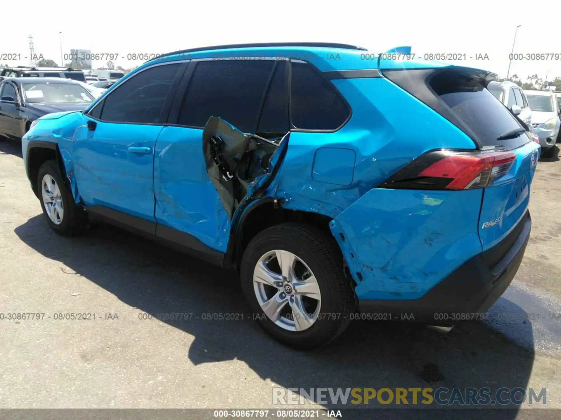 3 Фотография поврежденного автомобиля 2T3W1RFVXMW106407 TOYOTA RAV4 2021