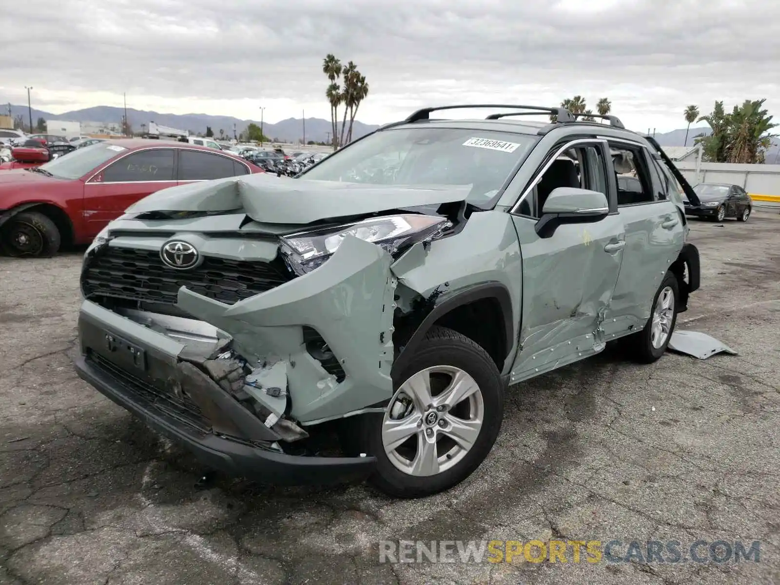 2 Photograph of a damaged car 2T3W1RFVXMW110683 TOYOTA RAV4 2021