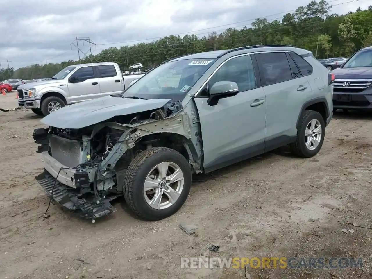 1 Photograph of a damaged car 2T3W1RFVXMW114961 TOYOTA RAV4 2021