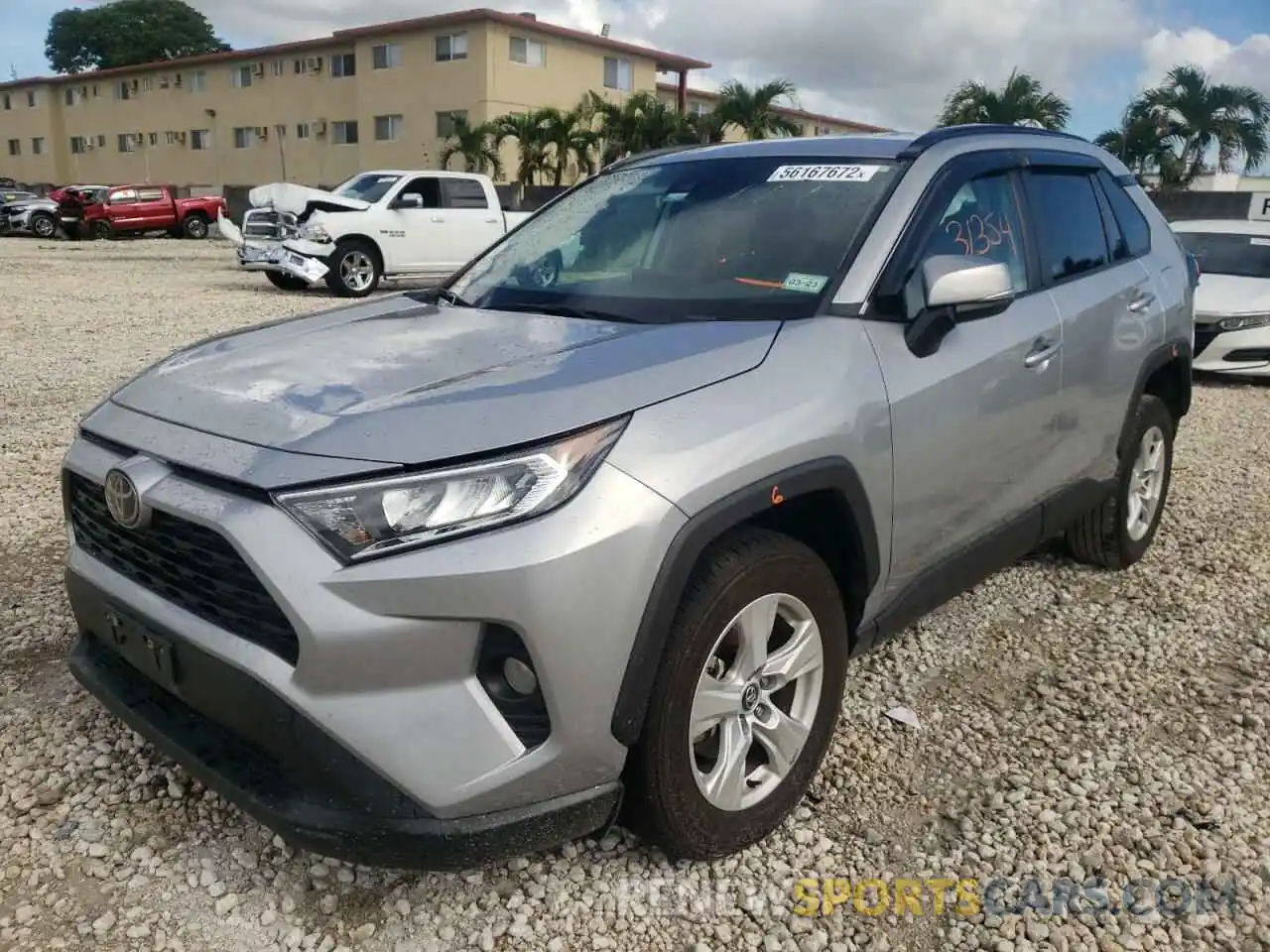 2 Photograph of a damaged car 2T3W1RFVXMW124227 TOYOTA RAV4 2021