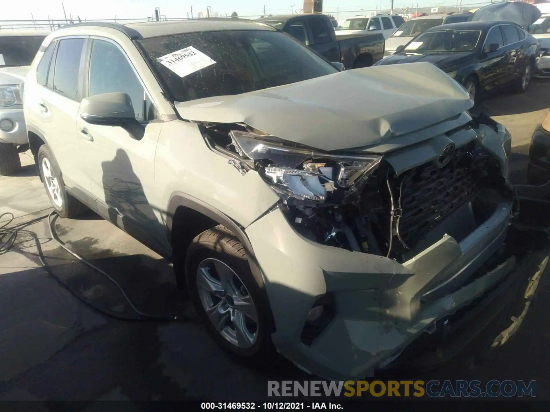 1 Photograph of a damaged car 2T3W1RFVXMW131193 TOYOTA RAV4 2021