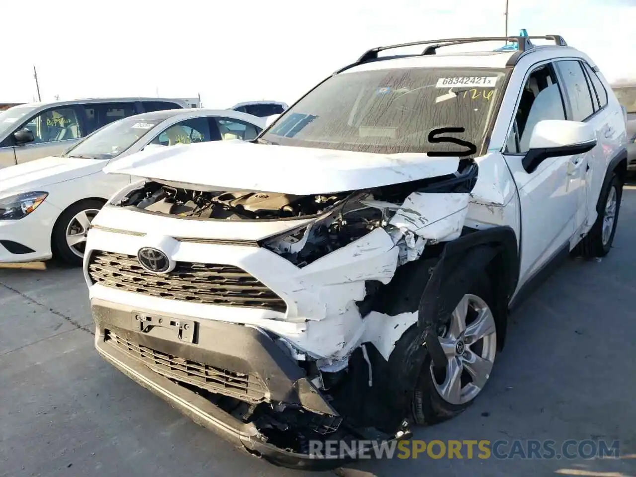 2 Photograph of a damaged car 2T3W1RFVXMW163125 TOYOTA RAV4 2021