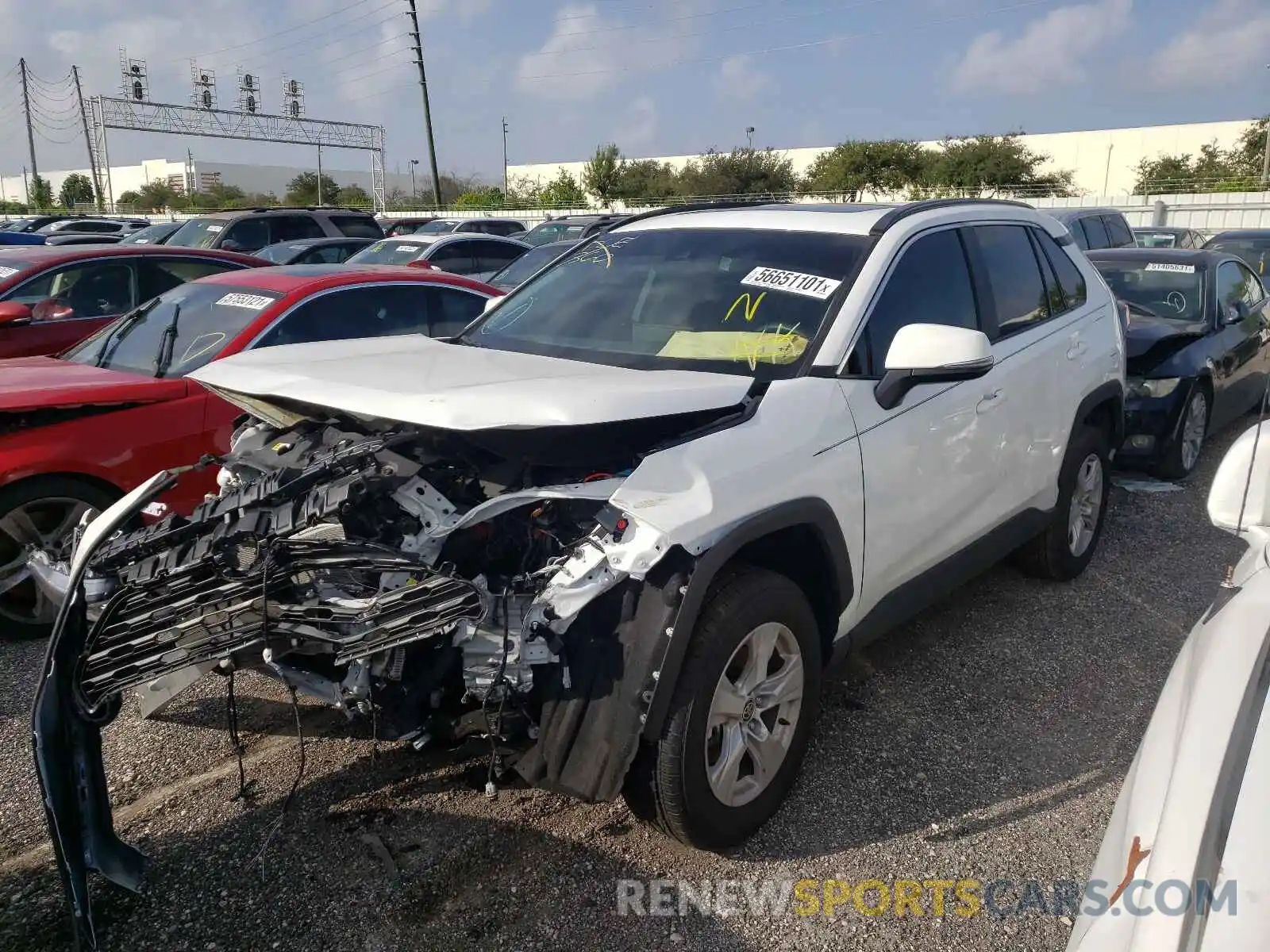 2 Photograph of a damaged car 2T3W1RFVXMW166946 TOYOTA RAV4 2021