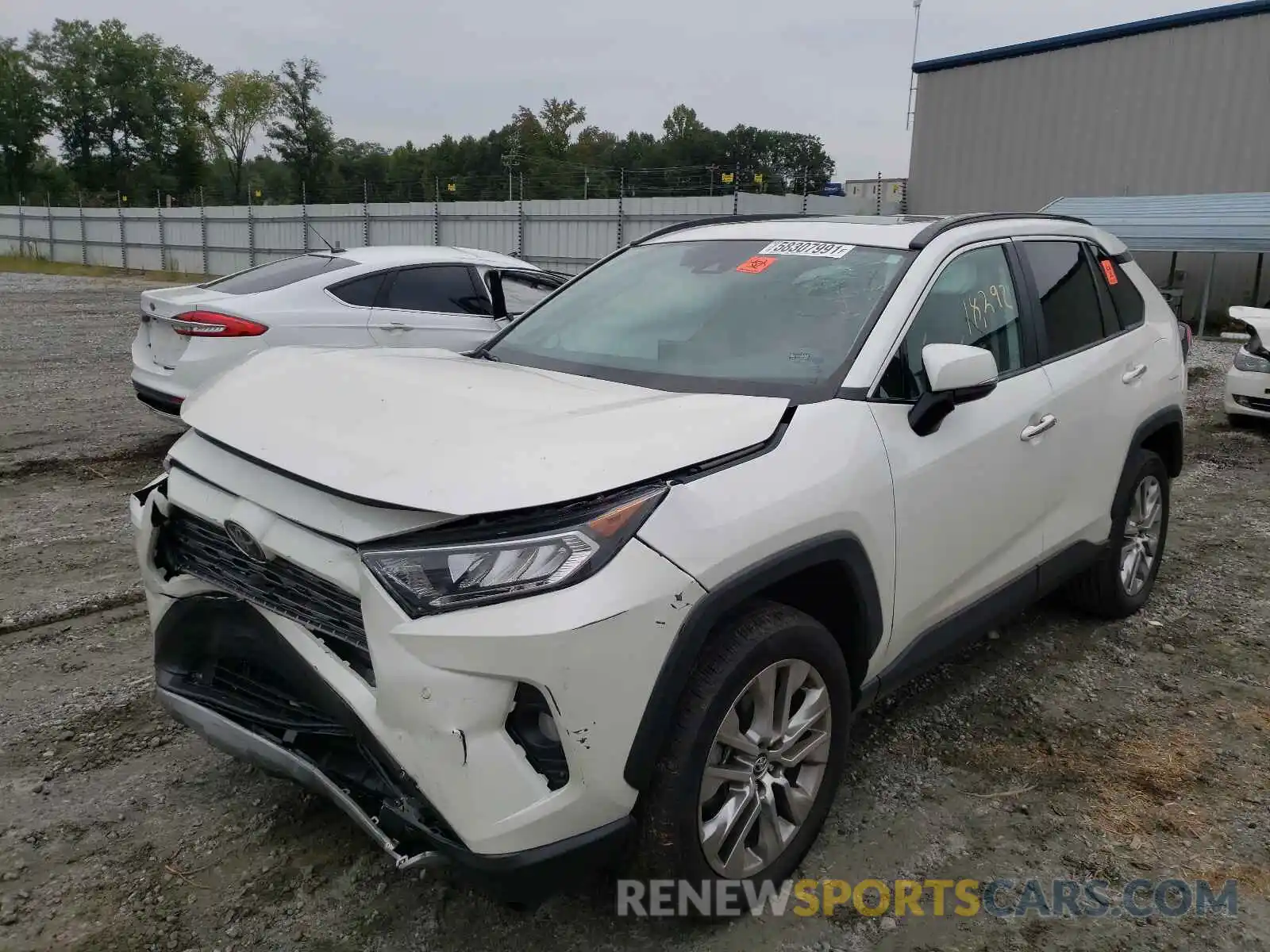 2 Photograph of a damaged car 2T3Y1RFV4MW123146 TOYOTA RAV4 2021