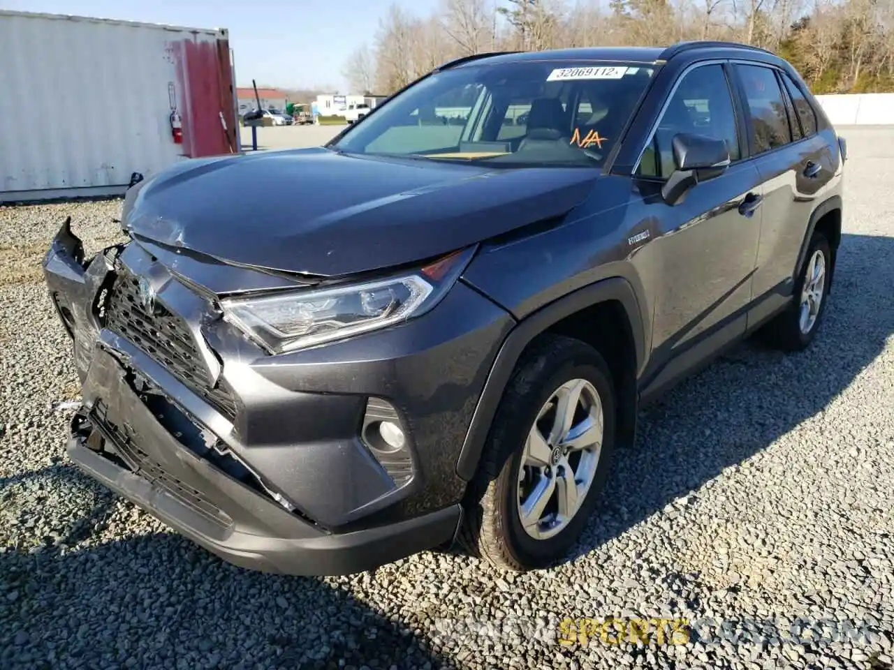 2 Photograph of a damaged car 4T3B6RFV0MU019339 TOYOTA RAV4 2021