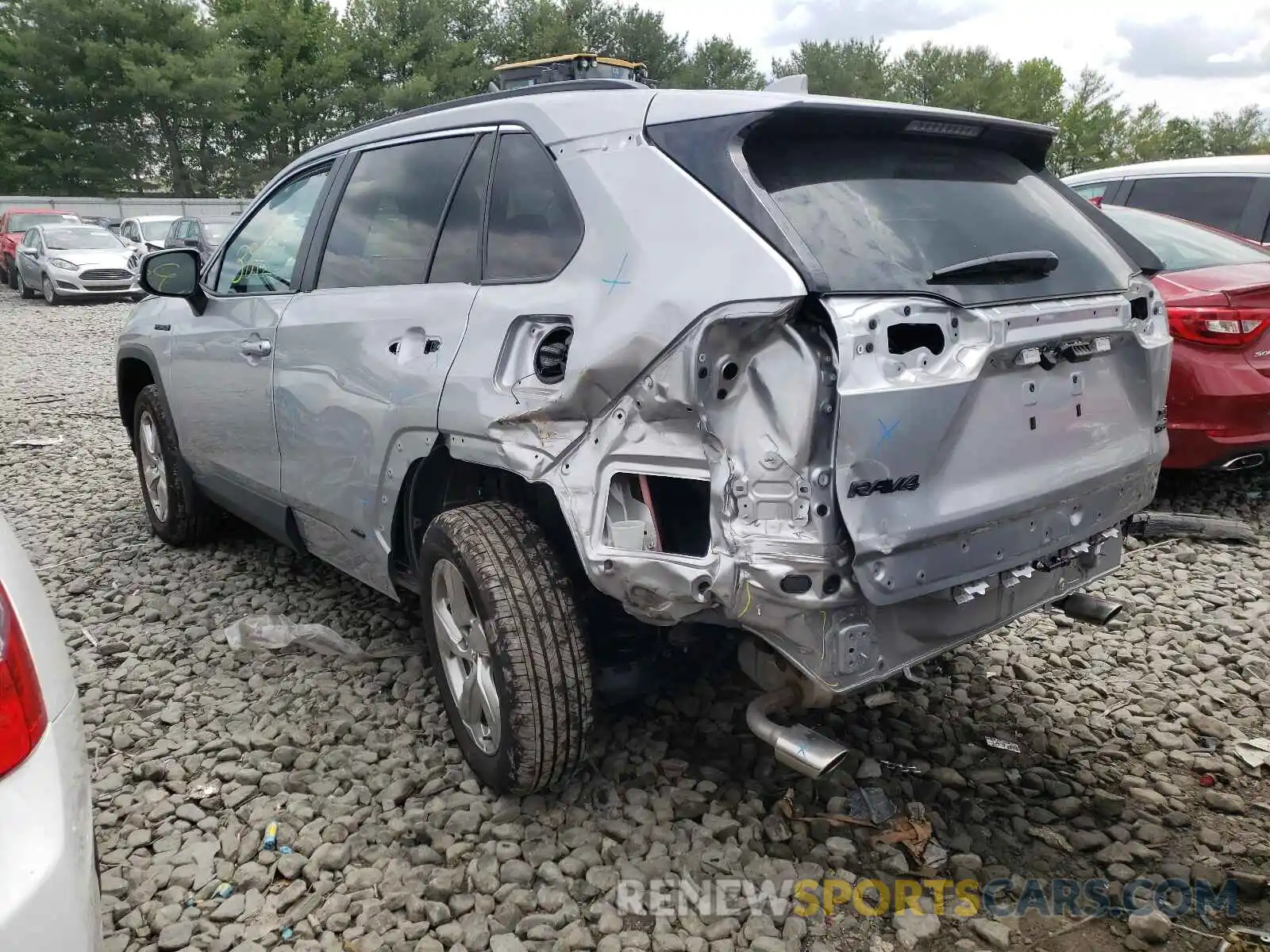 3 Фотография поврежденного автомобиля 4T3B6RFV0MU023620 TOYOTA RAV4 2021