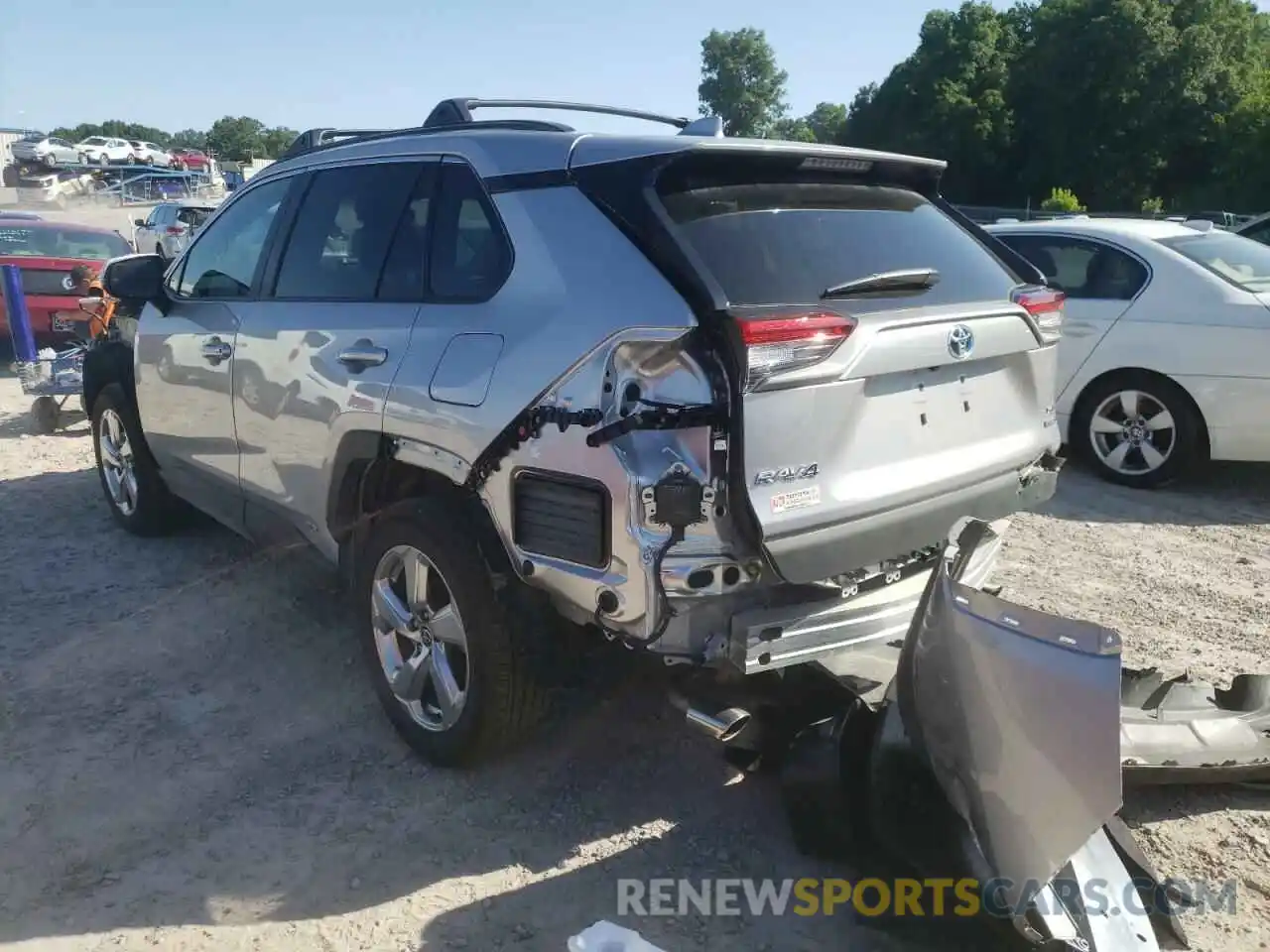 3 Photograph of a damaged car 4T3B6RFV0MU059758 TOYOTA RAV4 2021