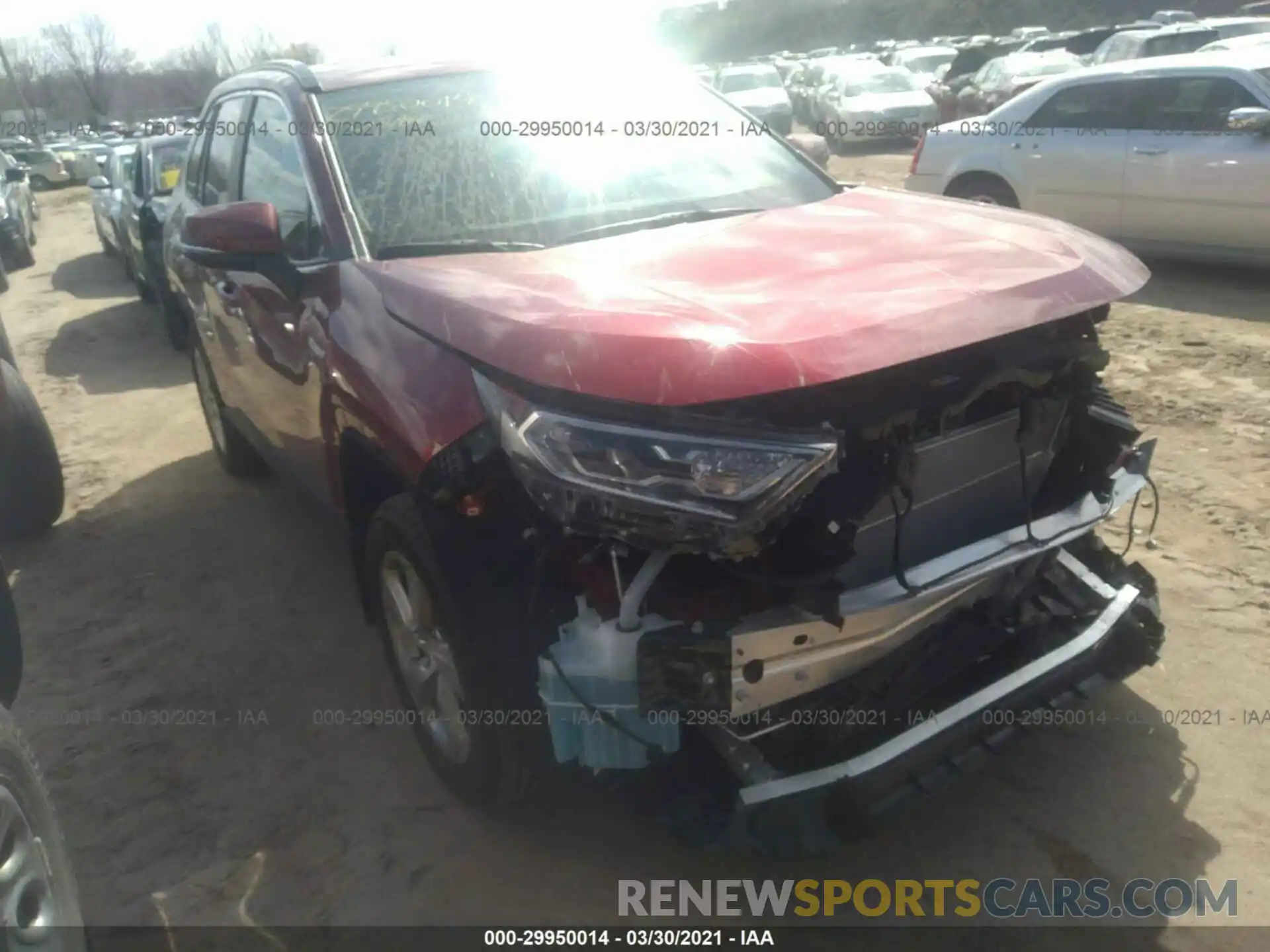 1 Photograph of a damaged car 4T3B6RFV2MU019701 TOYOTA RAV4 2021