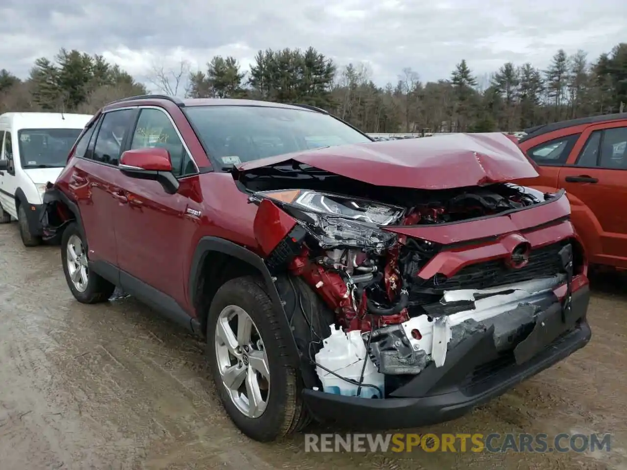 1 Photograph of a damaged car 4T3B6RFV3MU045899 TOYOTA RAV4 2021