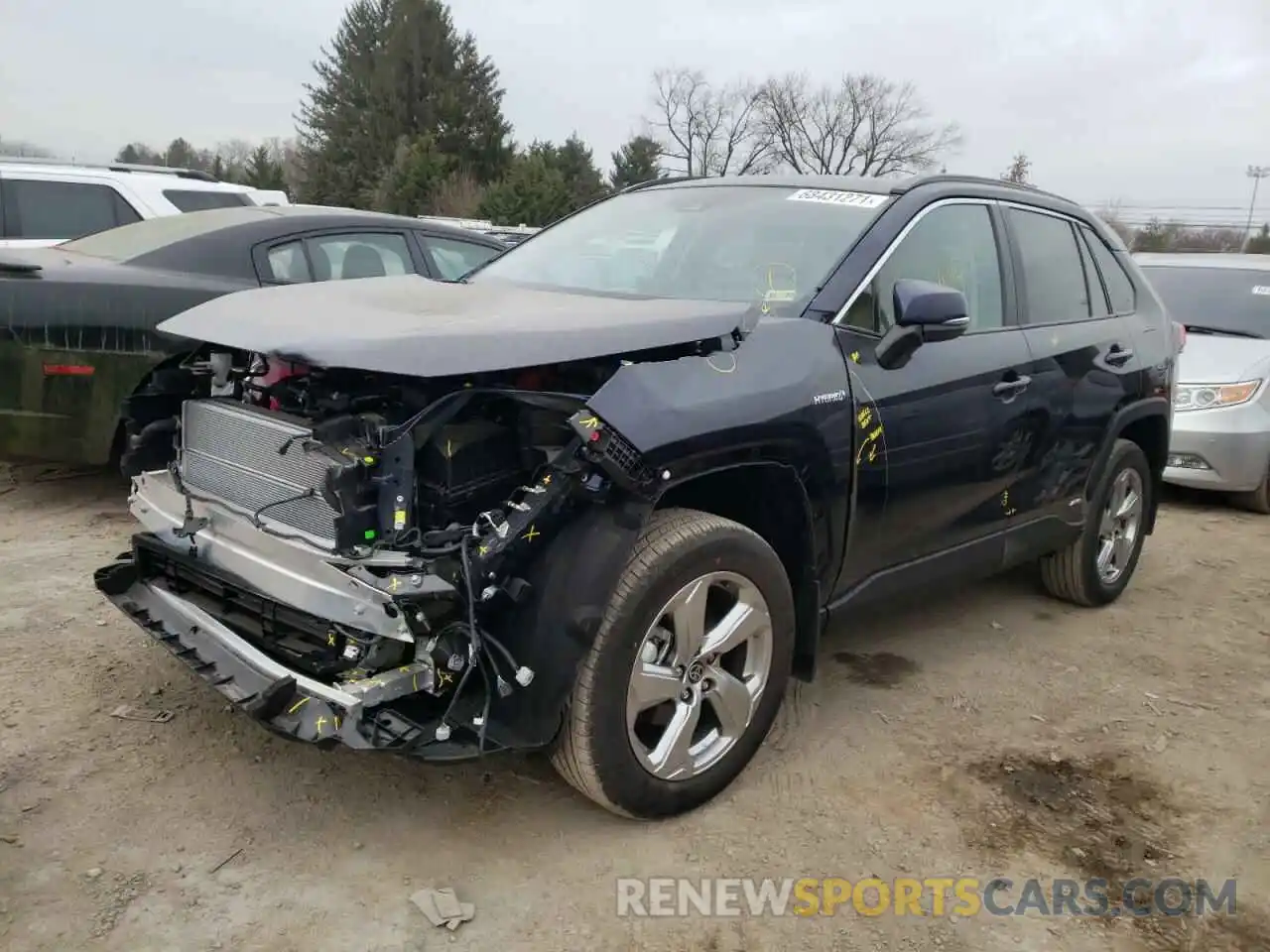 2 Photograph of a damaged car 4T3B6RFV3MU057681 TOYOTA RAV4 2021