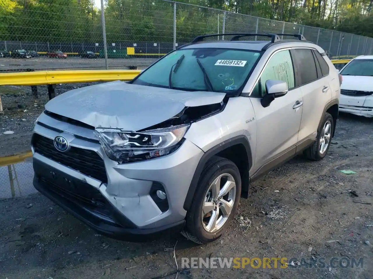 2 Photograph of a damaged car 4T3B6RFV4MU020428 TOYOTA RAV4 2021