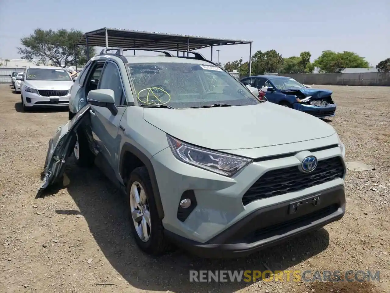 1 Photograph of a damaged car 4T3B6RFV4MU042414 TOYOTA RAV4 2021