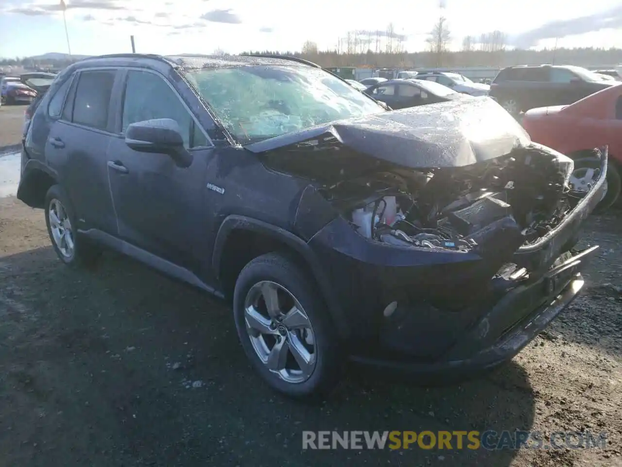 1 Photograph of a damaged car 4T3B6RFV4MU044907 TOYOTA RAV4 2021