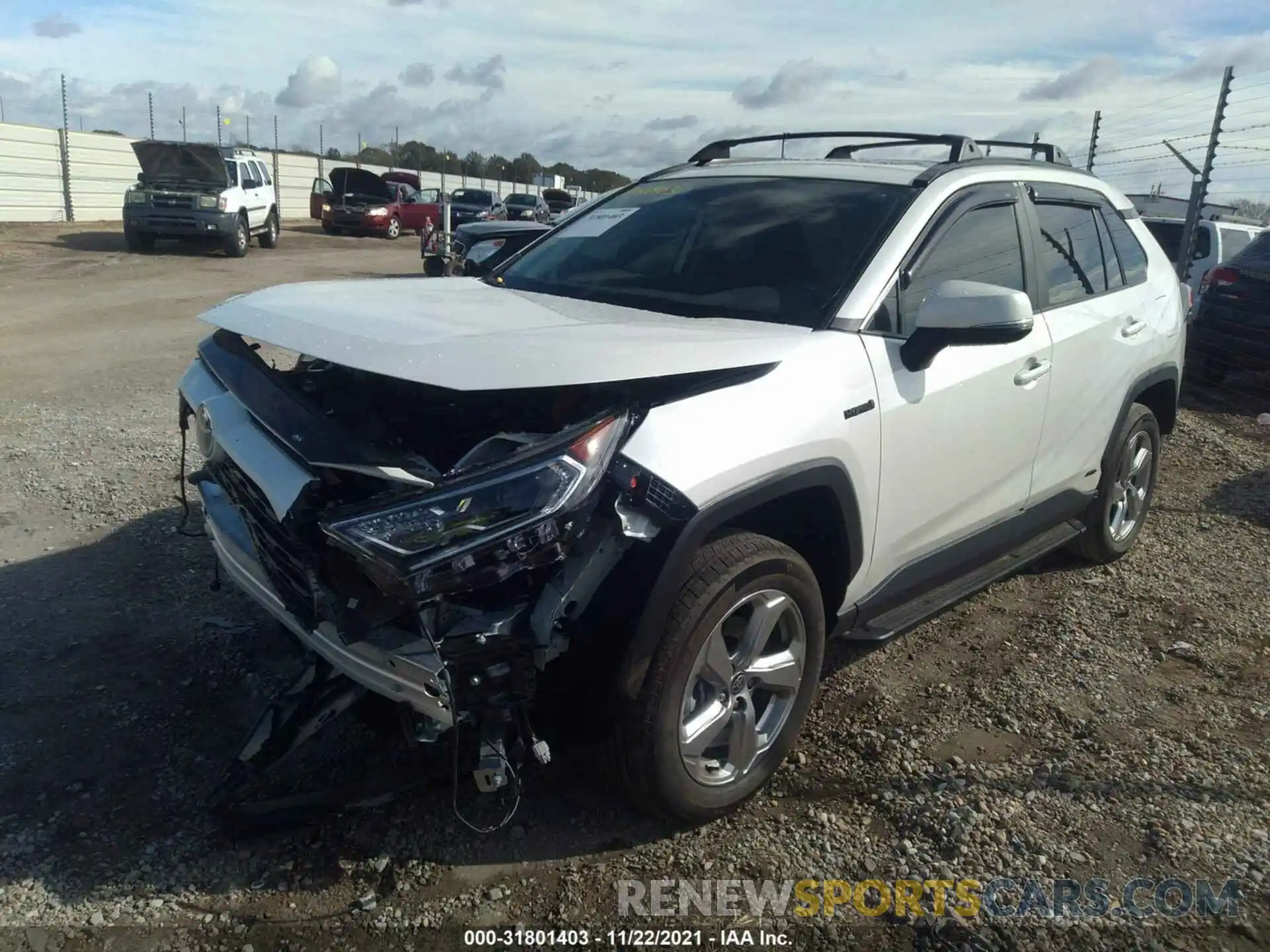 2 Photograph of a damaged car 4T3B6RFV4MU051517 TOYOTA RAV4 2021