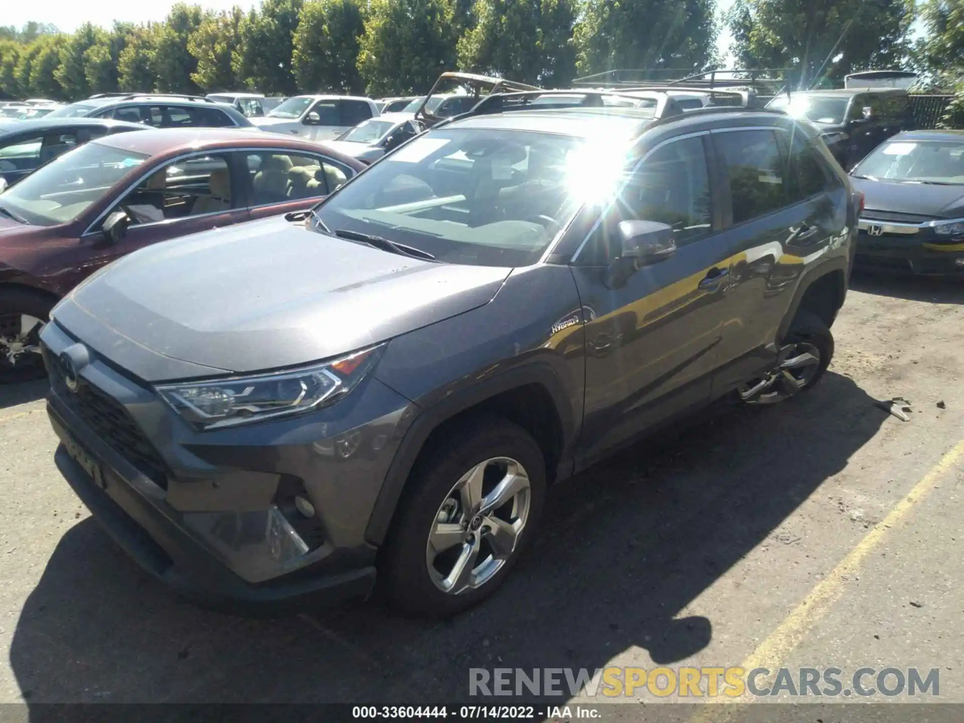 2 Photograph of a damaged car 4T3B6RFV4MU054854 TOYOTA RAV4 2021