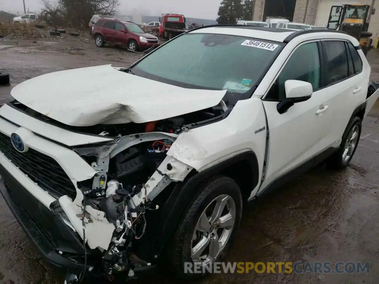 2 Photograph of a damaged car 4T3B6RFV5MU030739 TOYOTA RAV4 2021