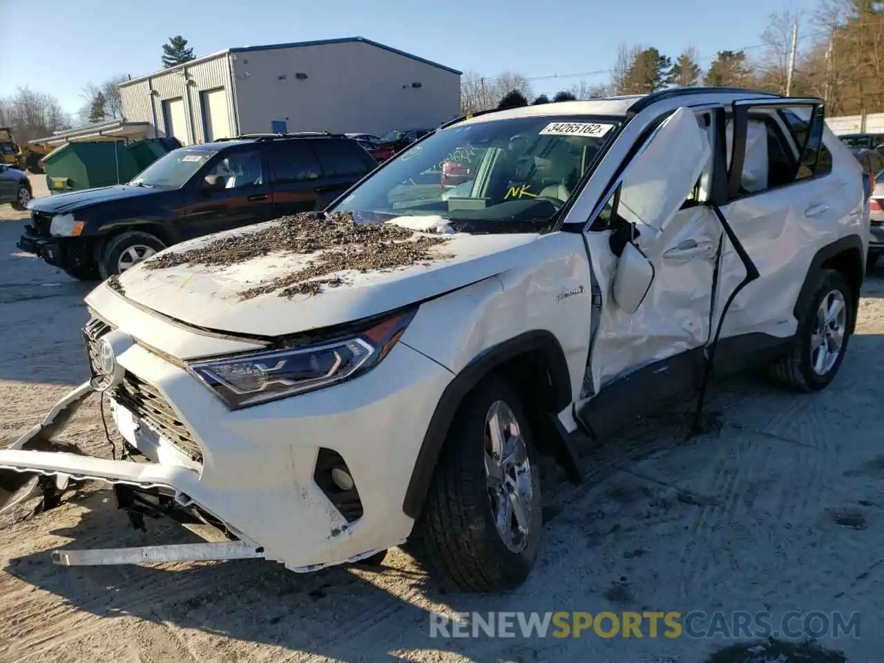 2 Photograph of a damaged car 4T3B6RFV5MU054748 TOYOTA RAV4 2021