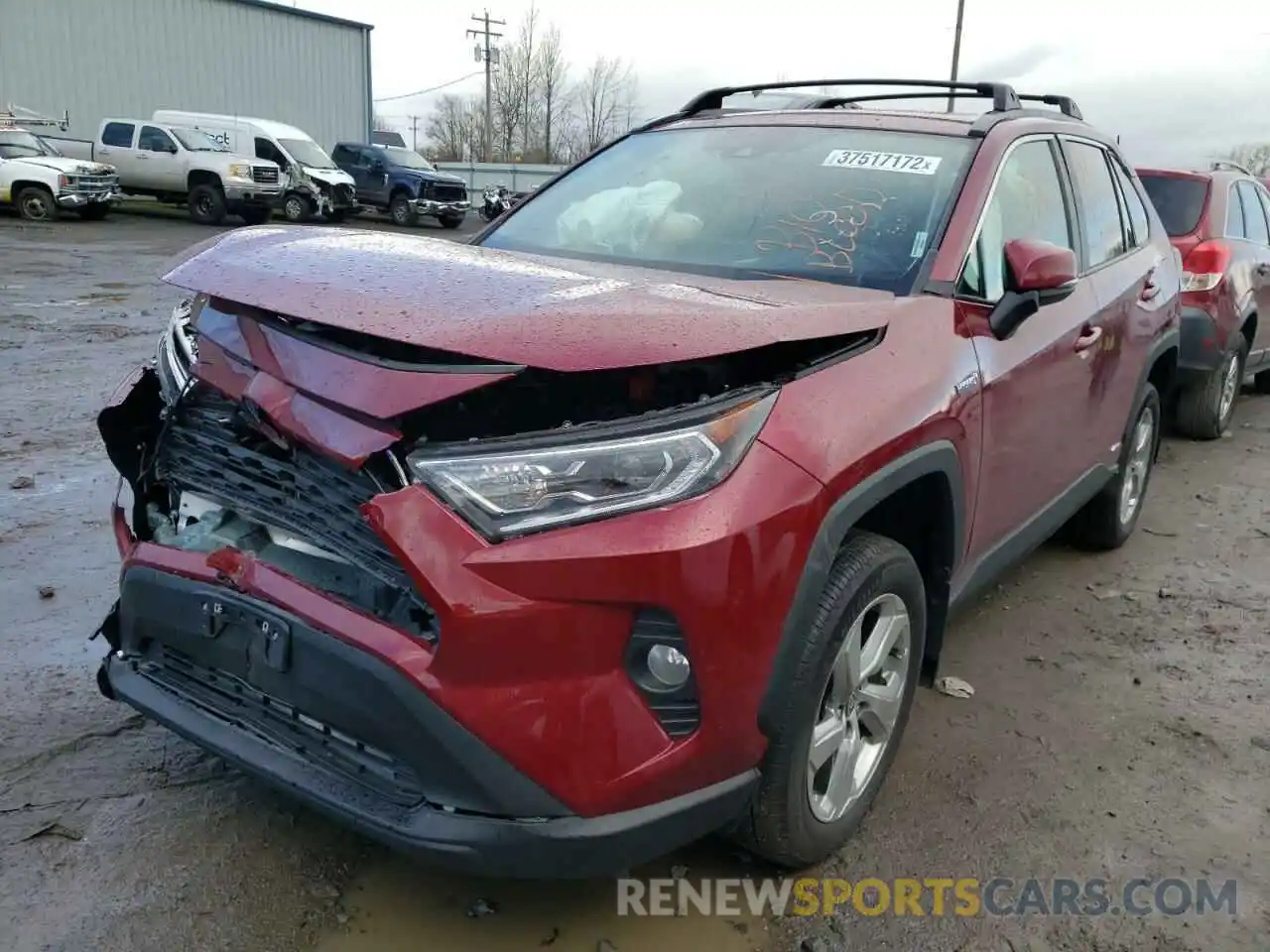 2 Photograph of a damaged car 4T3B6RFV6MU038509 TOYOTA RAV4 2021